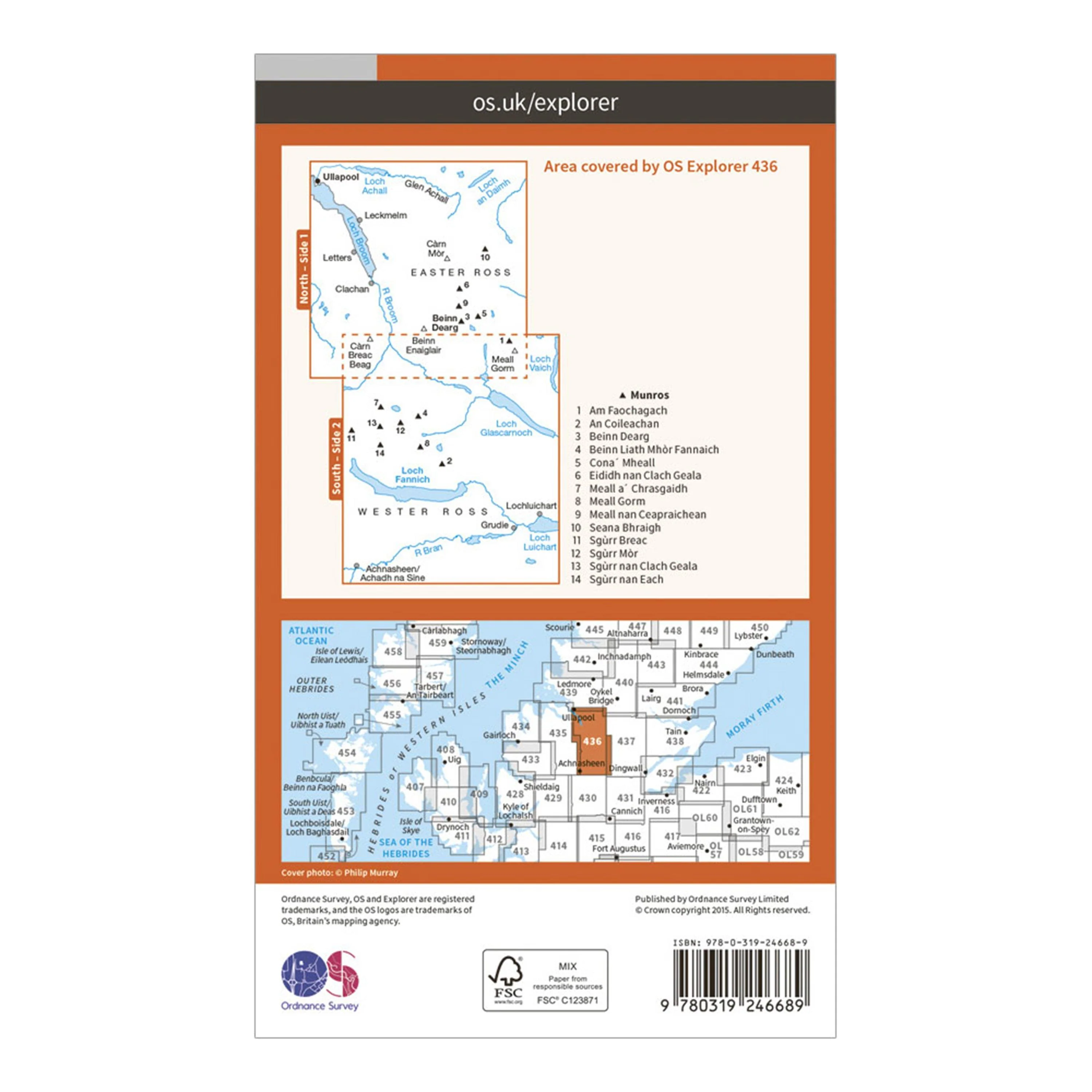 Explorer 436 An Teallach & Slioch Map With Digital Version - Image 2