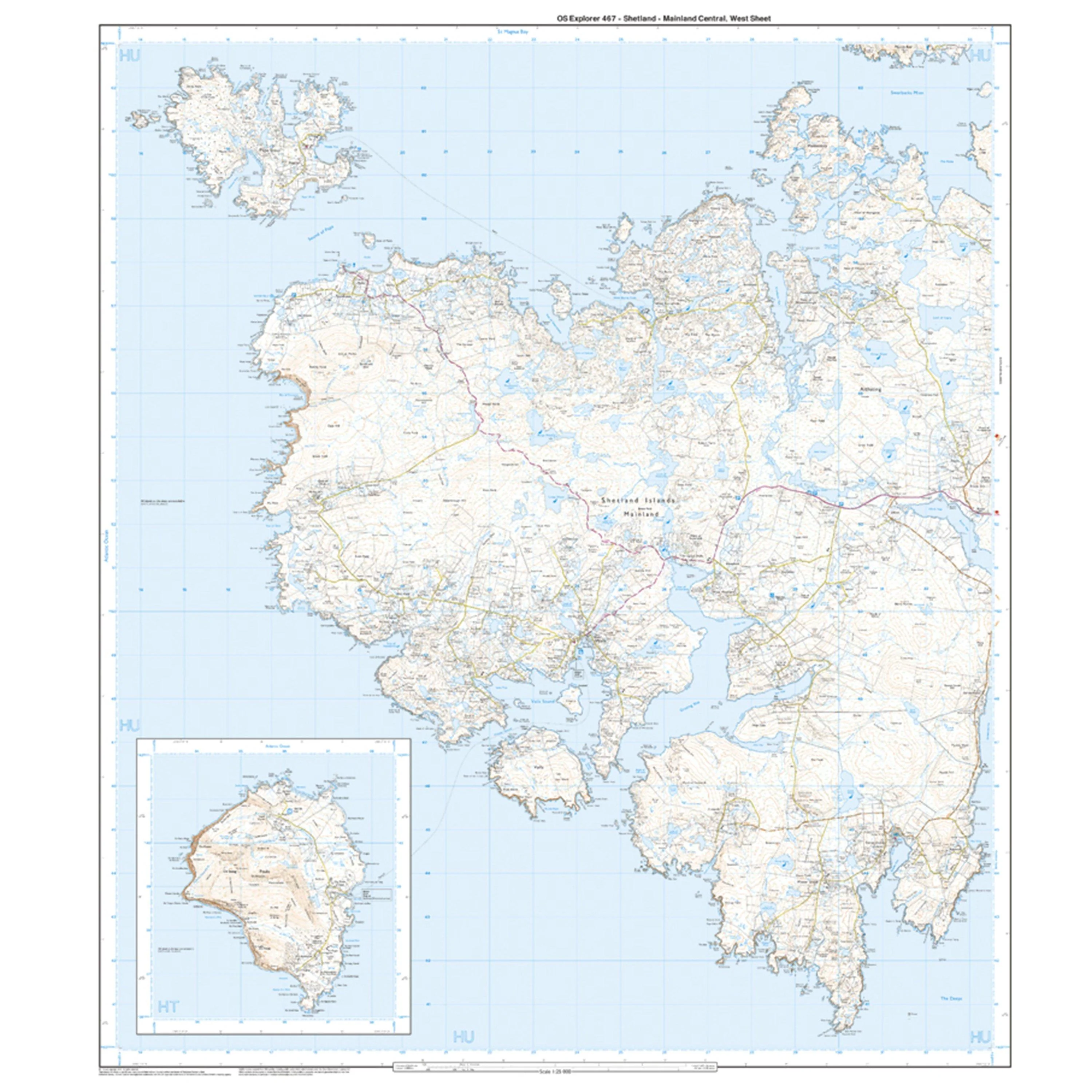 Explorer 467 Shetland – Mainland Central Map With Digital Version - Image 4