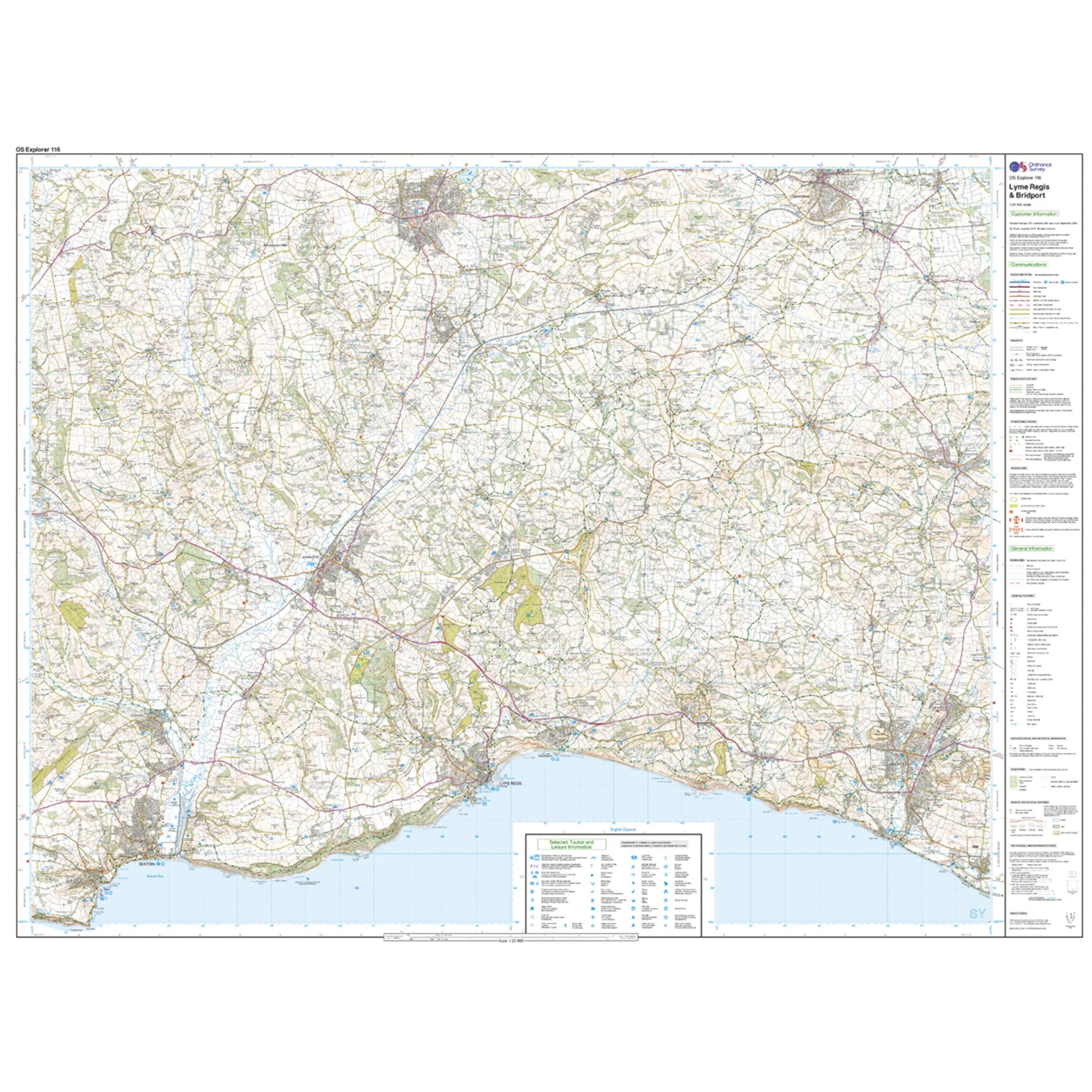 Explorer Active 116 Lyme Regis & Bridport Map With Digital Version - Image 3