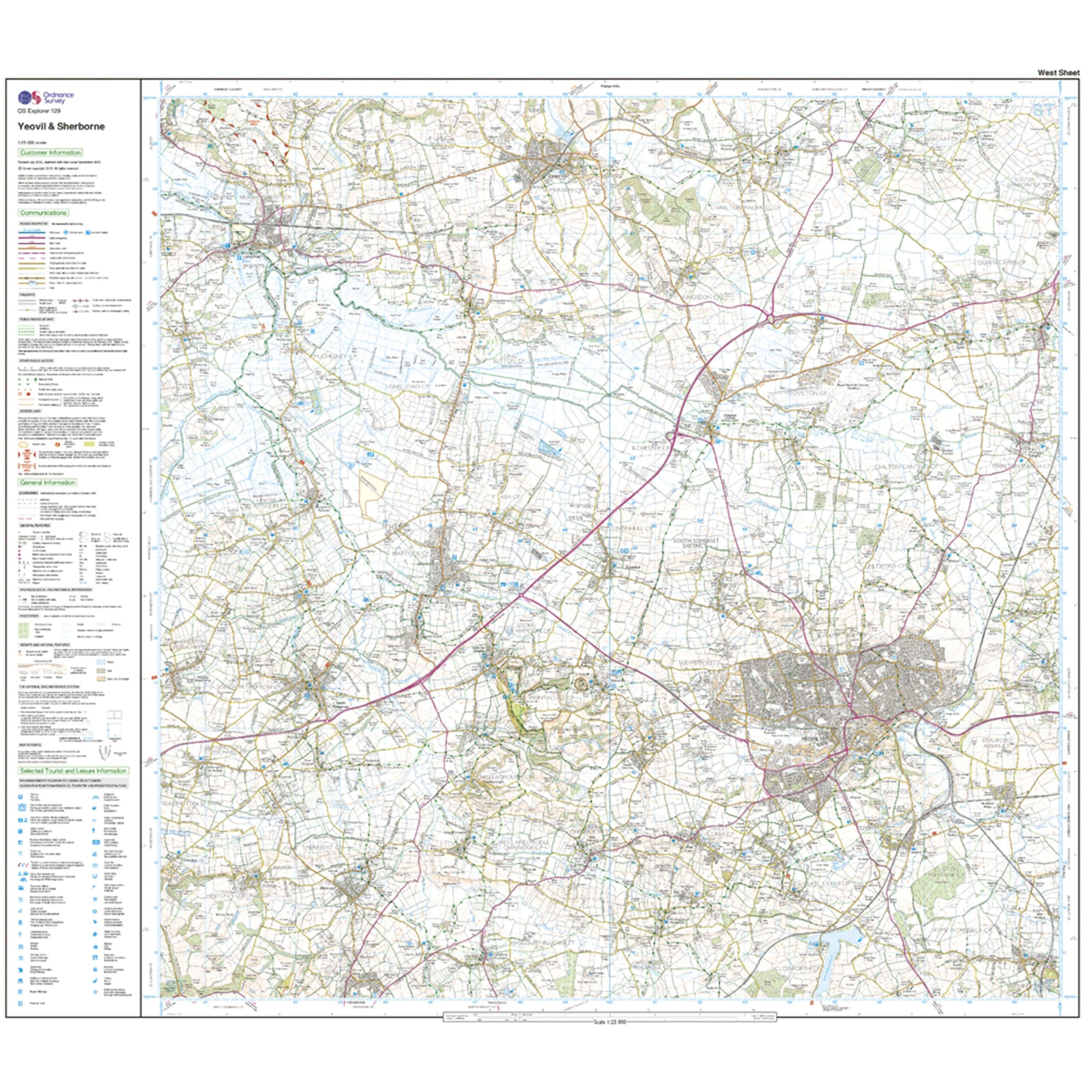 Explorer Active 129 Yeovil & Sherbourne Map With Digital Version - Image 4