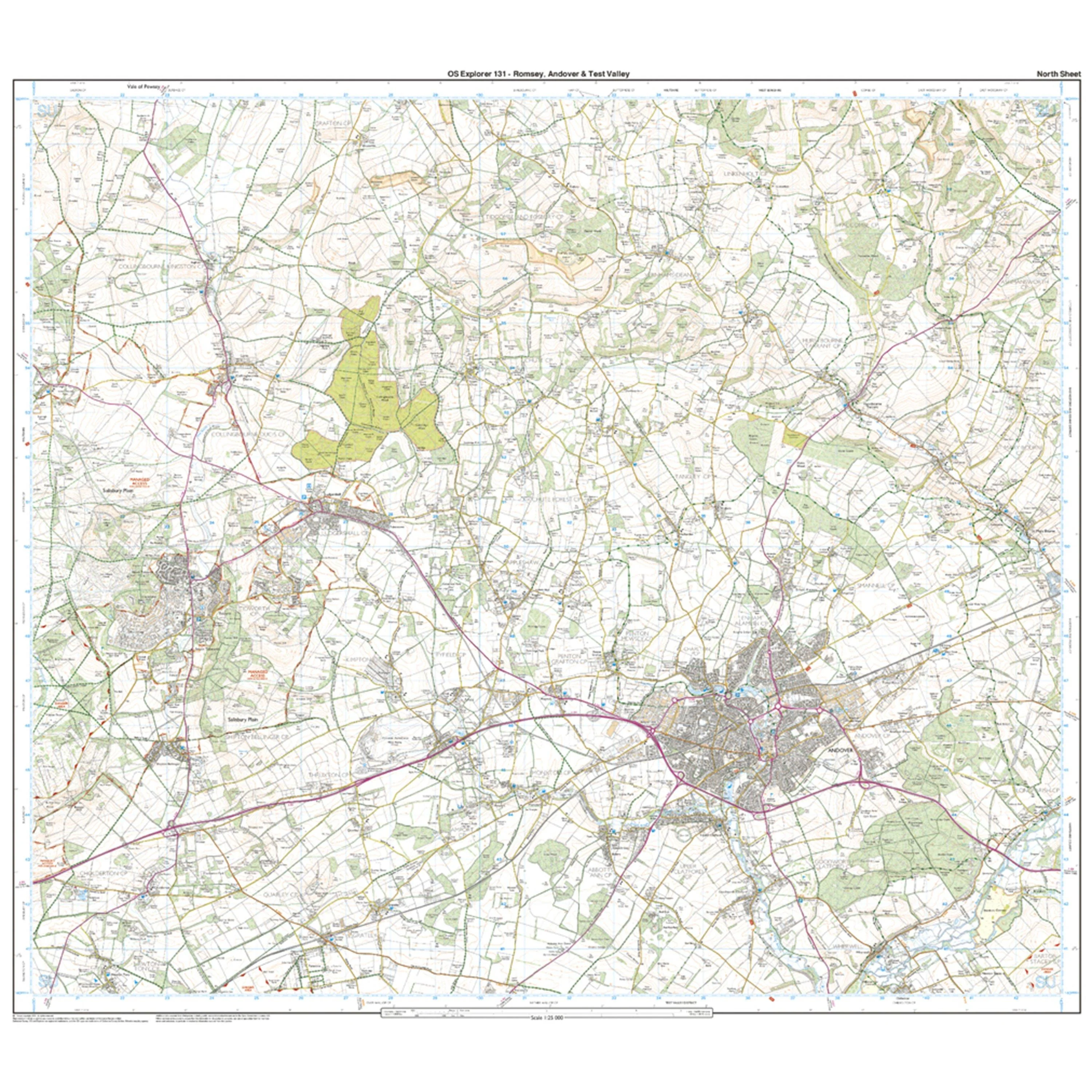 Explorer Active 131 Romsey, Andover & Test Valley Map With Digital Version - Image 3