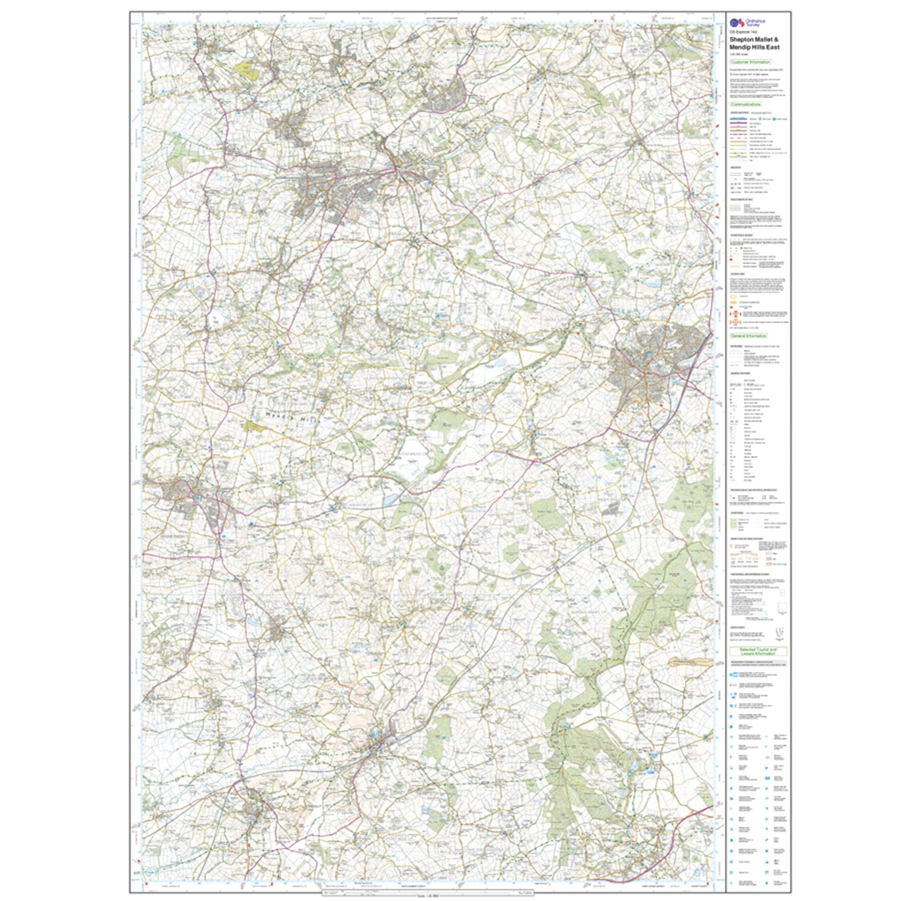 Explorer Active 142 Shepton Mallet & Mendip Hills East Map With Digital Version - Image 3