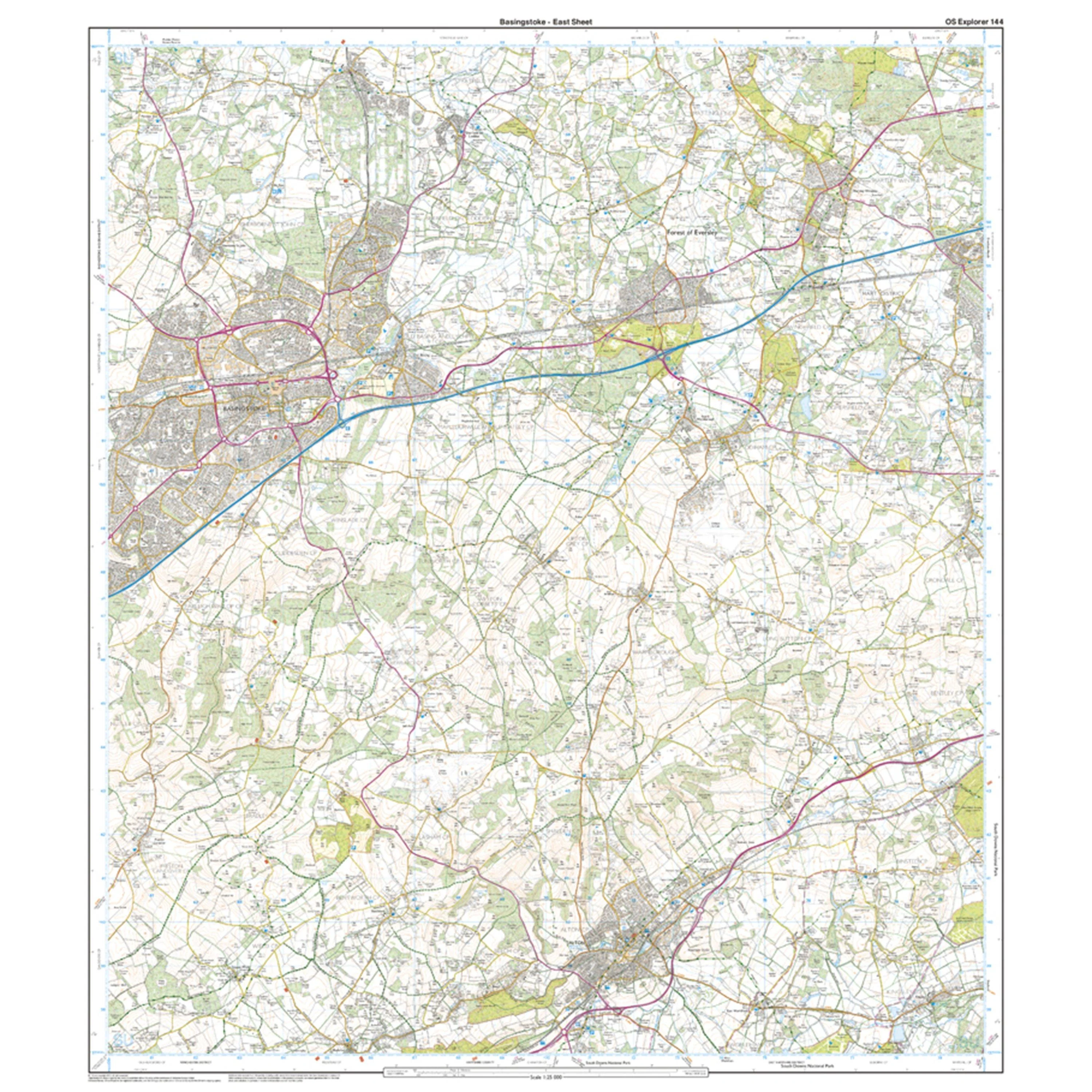Explorer Active 144 Basingstoke, Alton & Whitchurch Map With Digital Version - Image 3