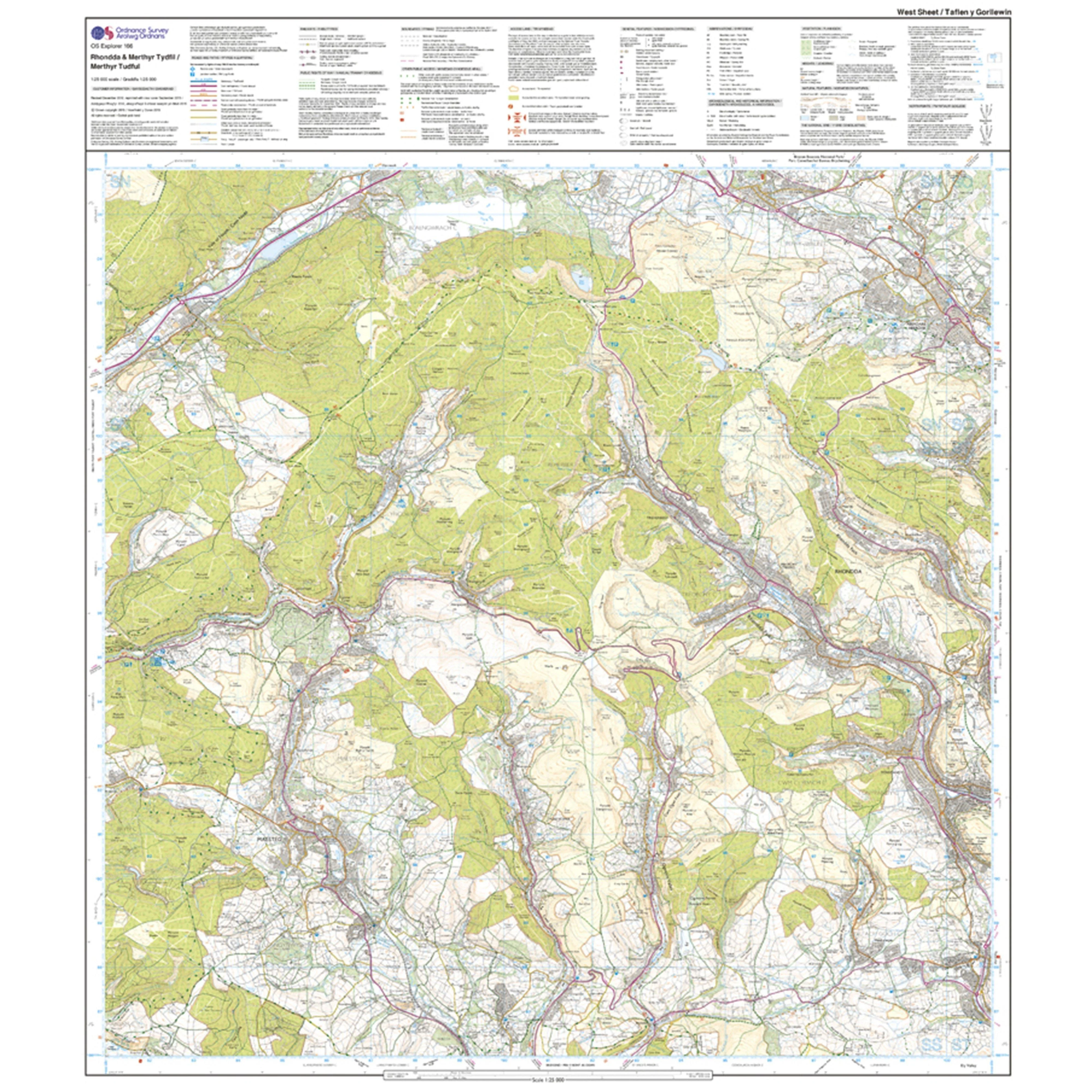 Explorer Active 166 Rhondda & Merthyr Tydfil Map with Digital Version - Image 4