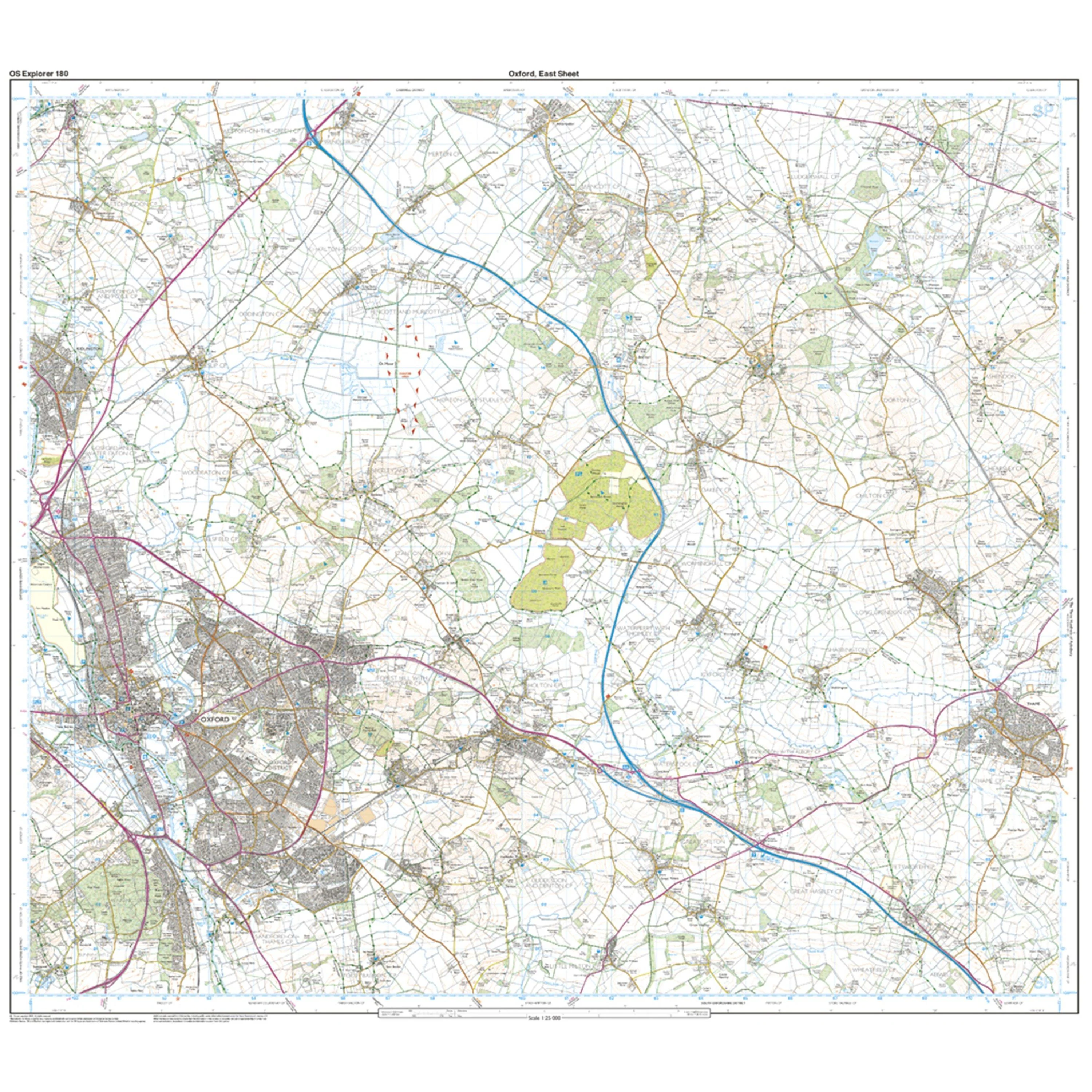 Explorer Active 180 Oxford, Witney & Woodstock Map With Digital Version - Image 3