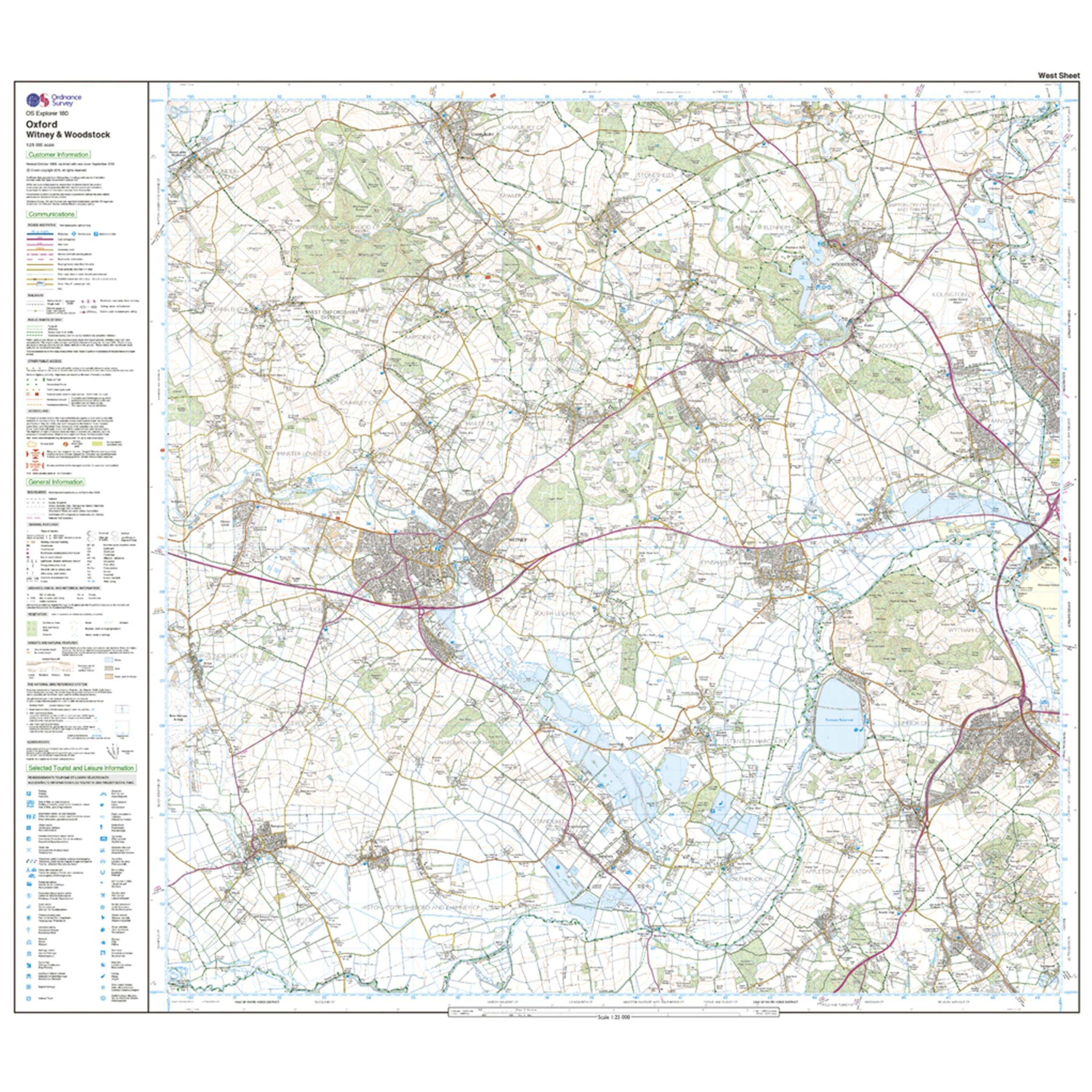 Explorer Active 180 Oxford, Witney & Woodstock Map With Digital Version - Image 4