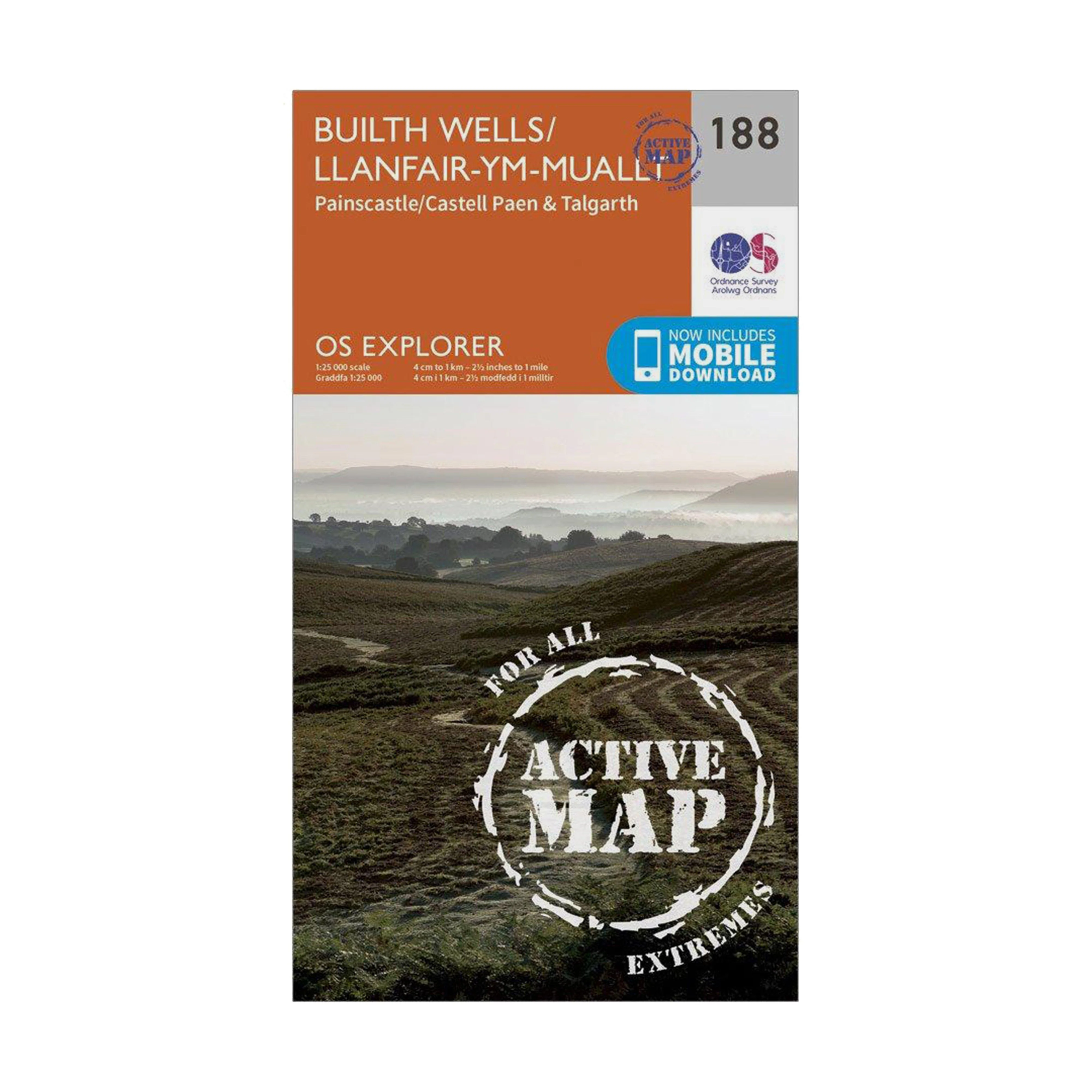 Explorer Active 188 Builth Wells, Painscastle & Talgarth Map With Digital Version - Image 4