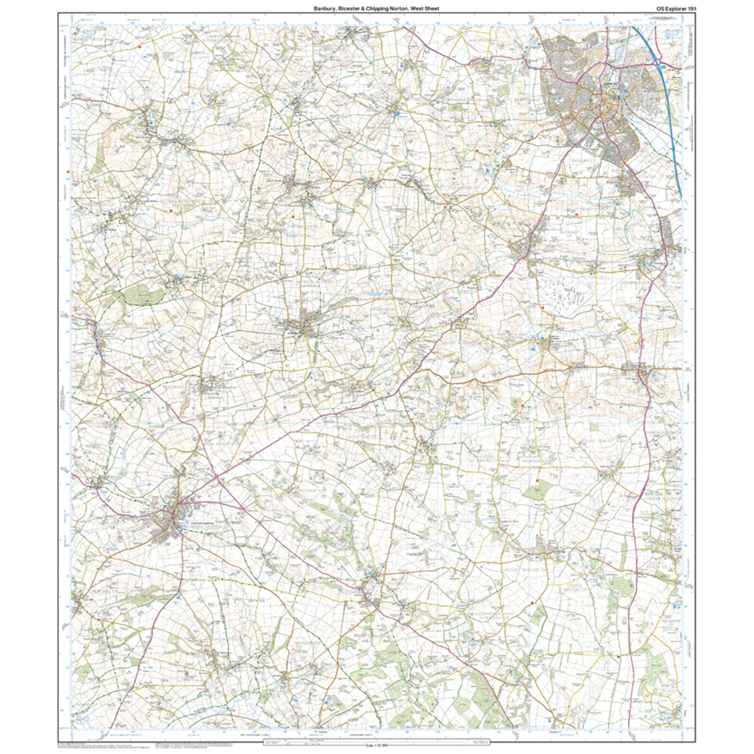 Explorer Active 191 Banbury, Bicester & Chipping Norton Map With Digital Version - Image 4