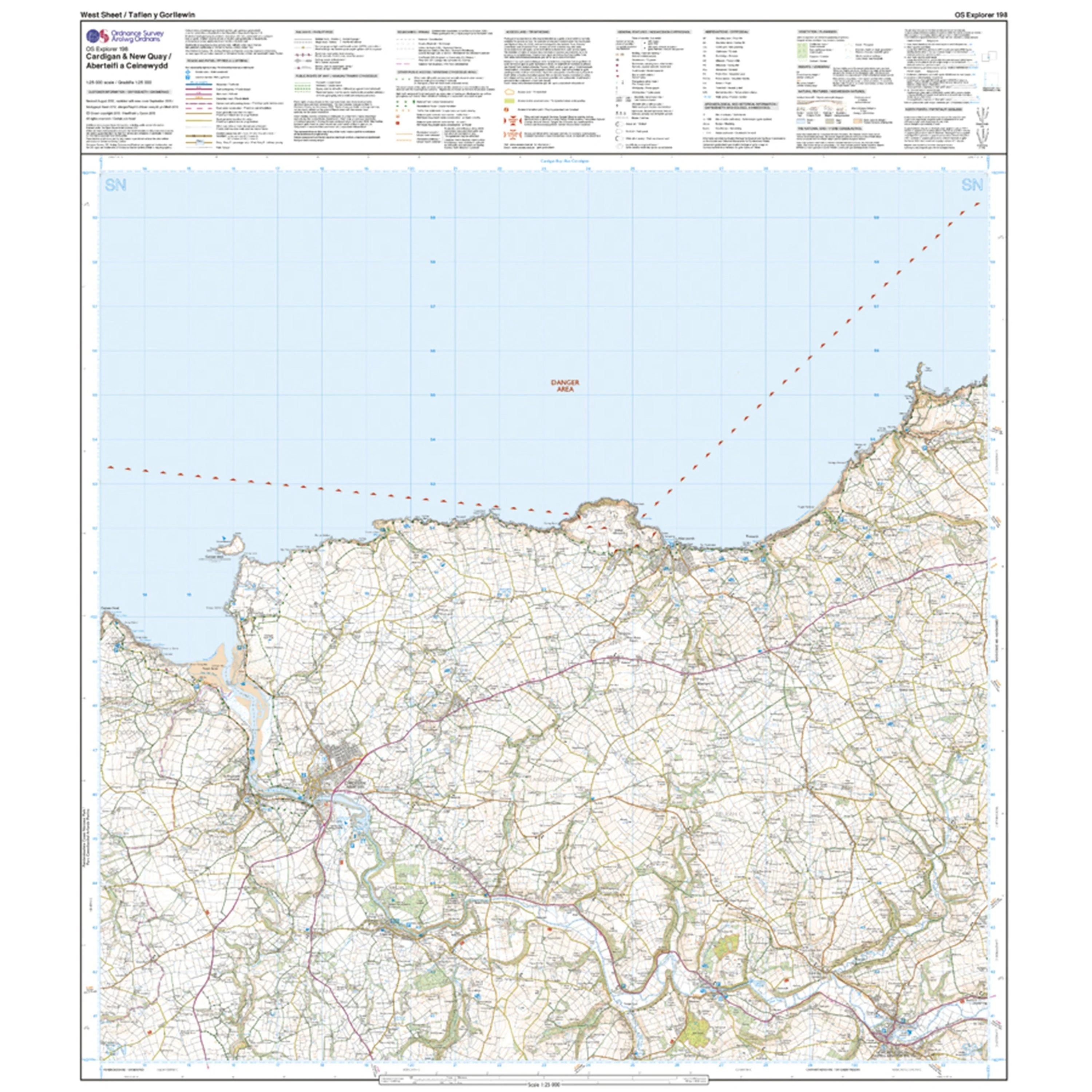Explorer Active 198 Cardigan & New Quay Map With Digital Version - Image 4