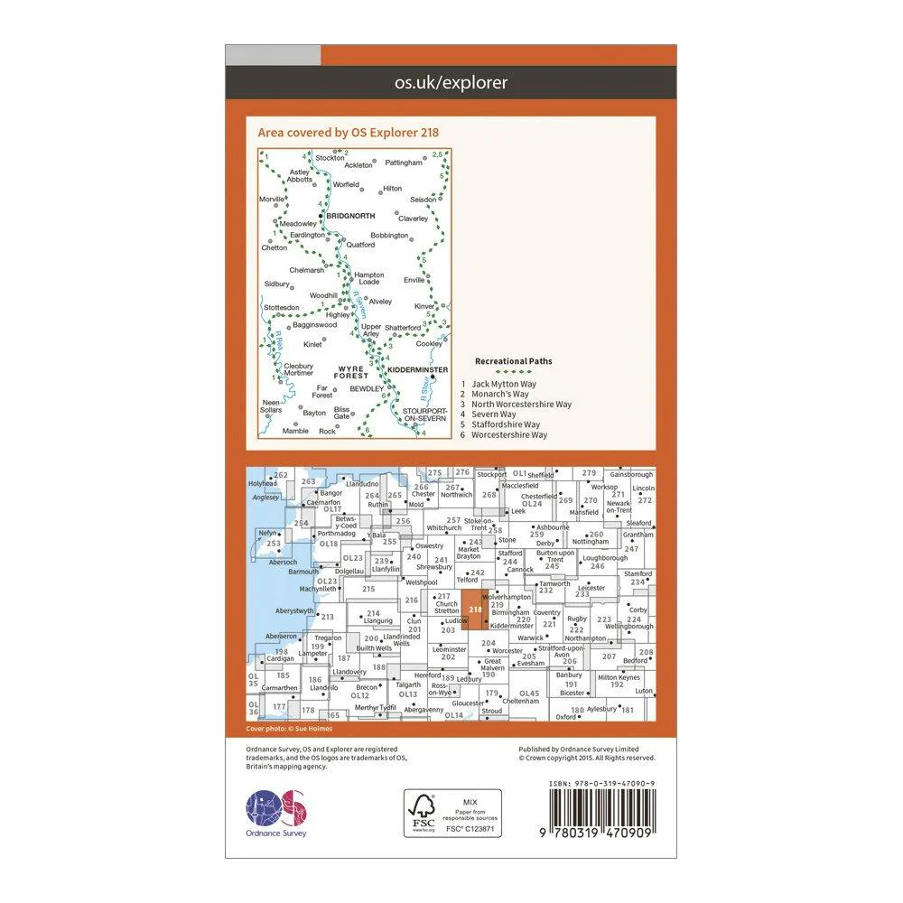 Explorer Active 218 Kidderminster & Wyre Forest Map With Digital Version - Image 2