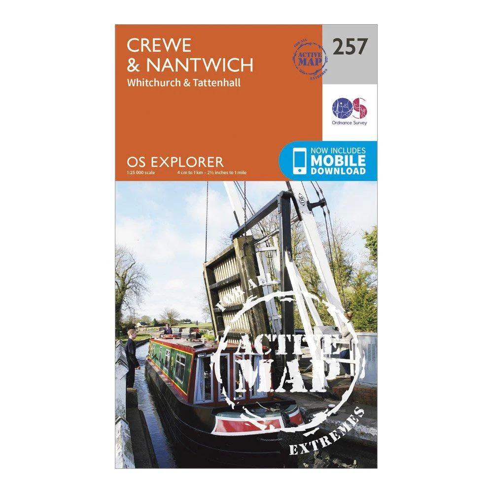 Explorer Active 257 Crewe & Nantwich Map with Digital Version - Image 5