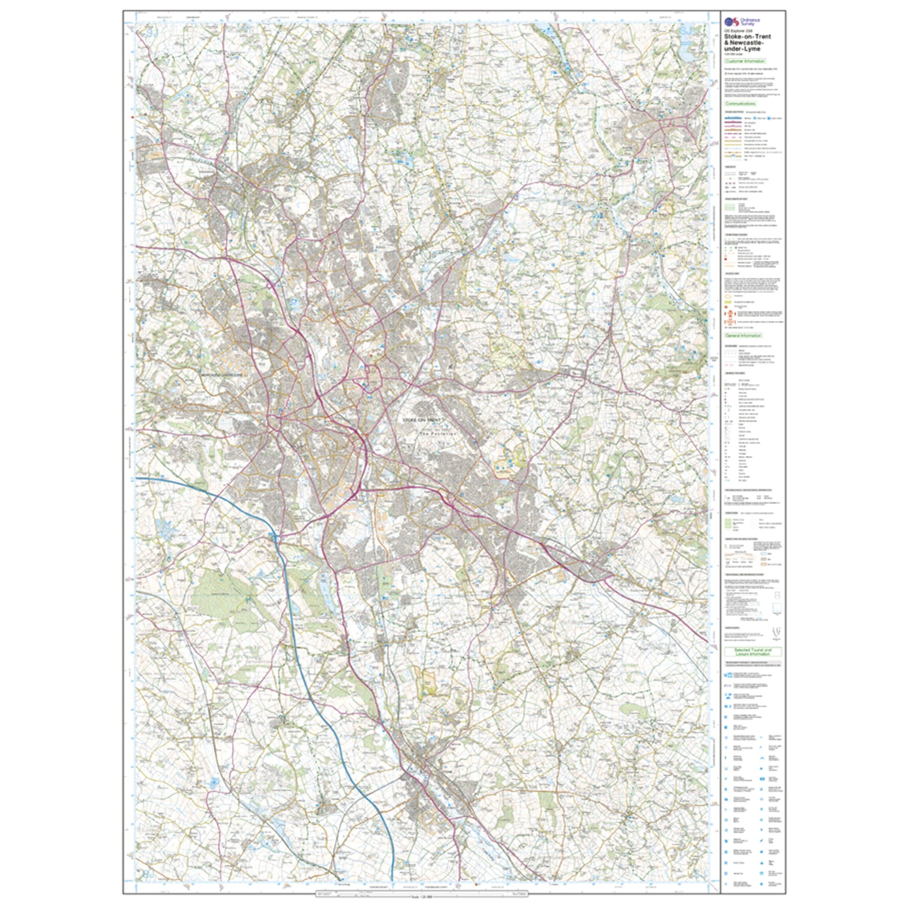 Explorer Active 258 Stoke-on-Trent & Newcastle-under-Lyme Map With Digital Version - Image 3