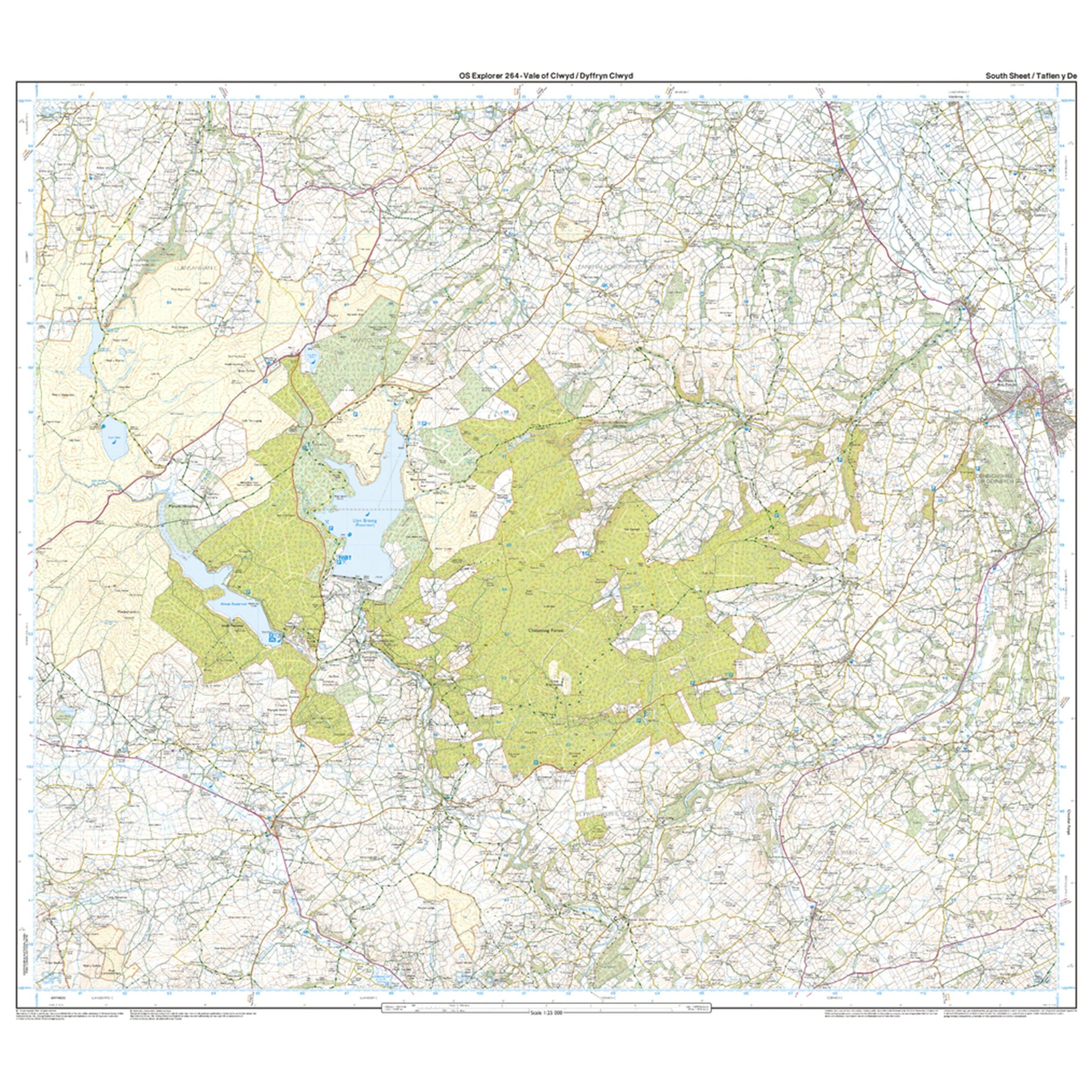 Explorer Active 264 Vale of Clwyd, Rhyl, Denbigh & Ruthin Map With Digital Version - Image 4