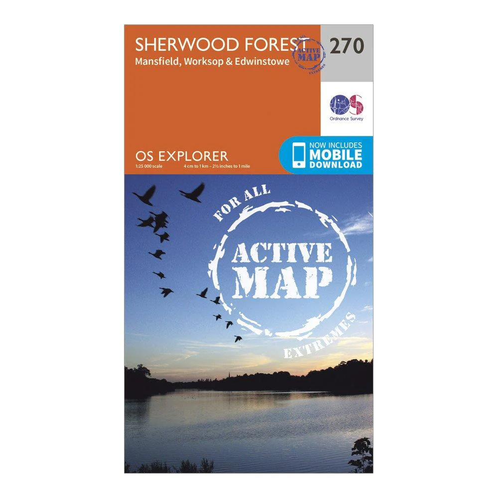 Explorer Active 270 Sherwood Forest Map With Digital Version - Image 4