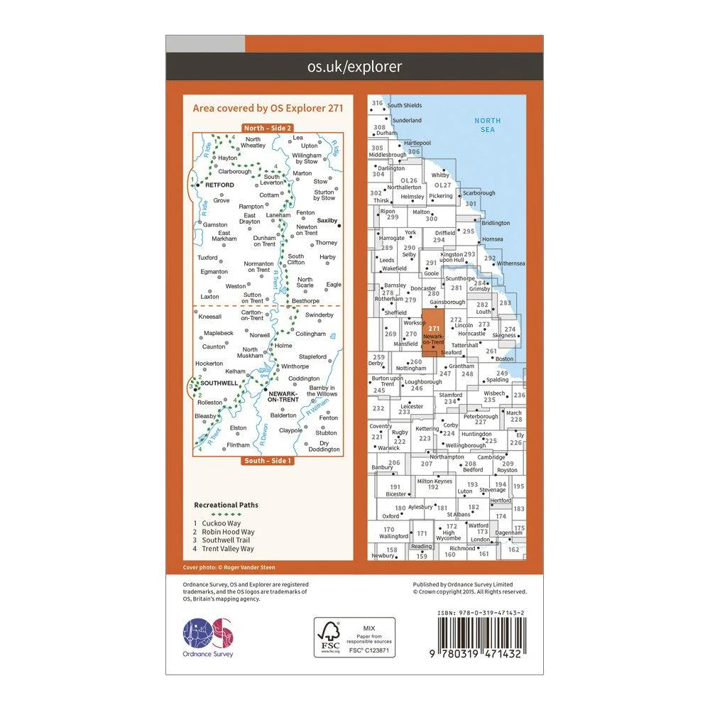 Explorer Active 271 Newark-on-Trent Map With Digital Version - Image 2