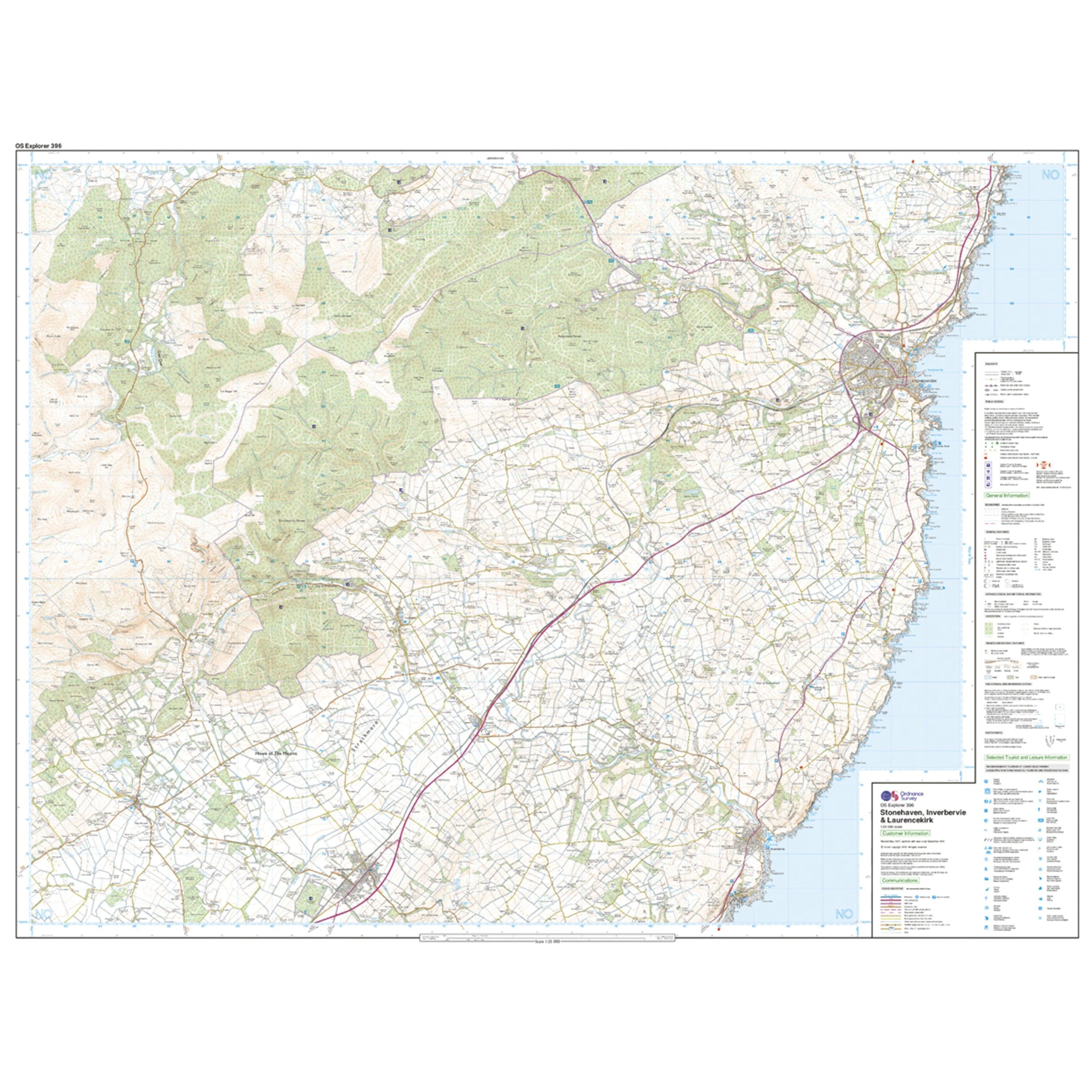 Explorer Active 396 Stonehaven, Inverbervie & Laurencekirk Map With Digital Version - Image 3