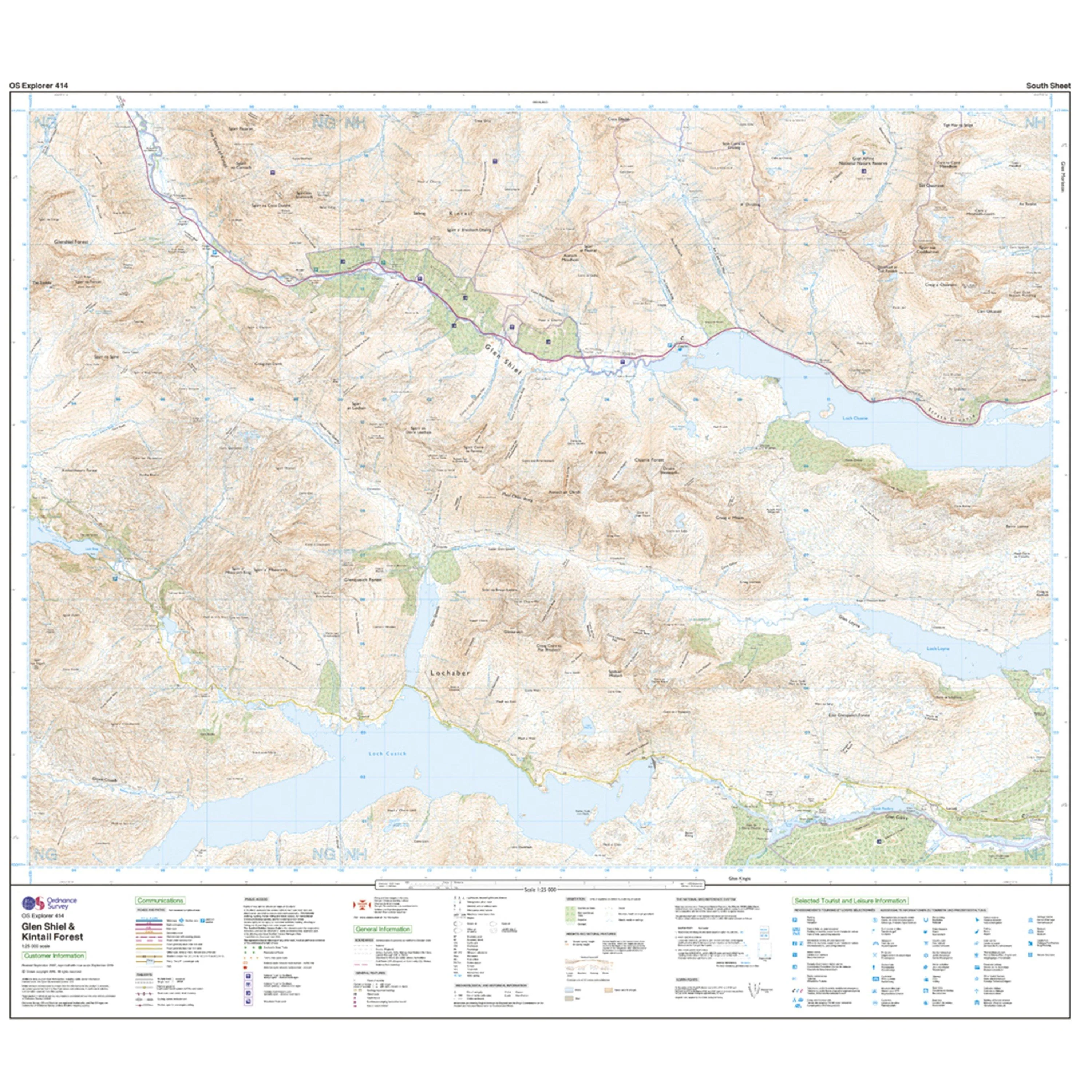 Explorer Active 414 Glan Shiel & Kintail Forest Map With Digital Version - Image 4