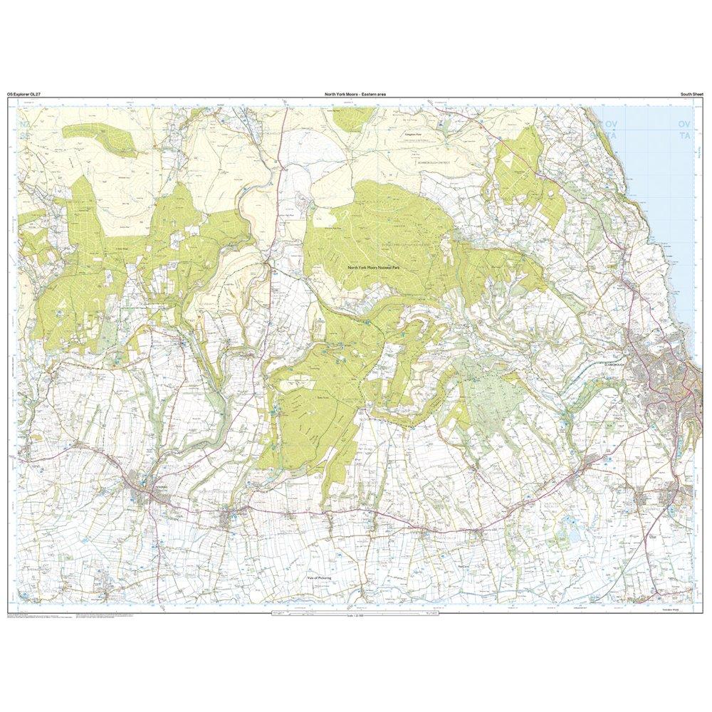 Explorer Active OL 27 North York Moors - Eastern Area Map With Digital Version - Image 4