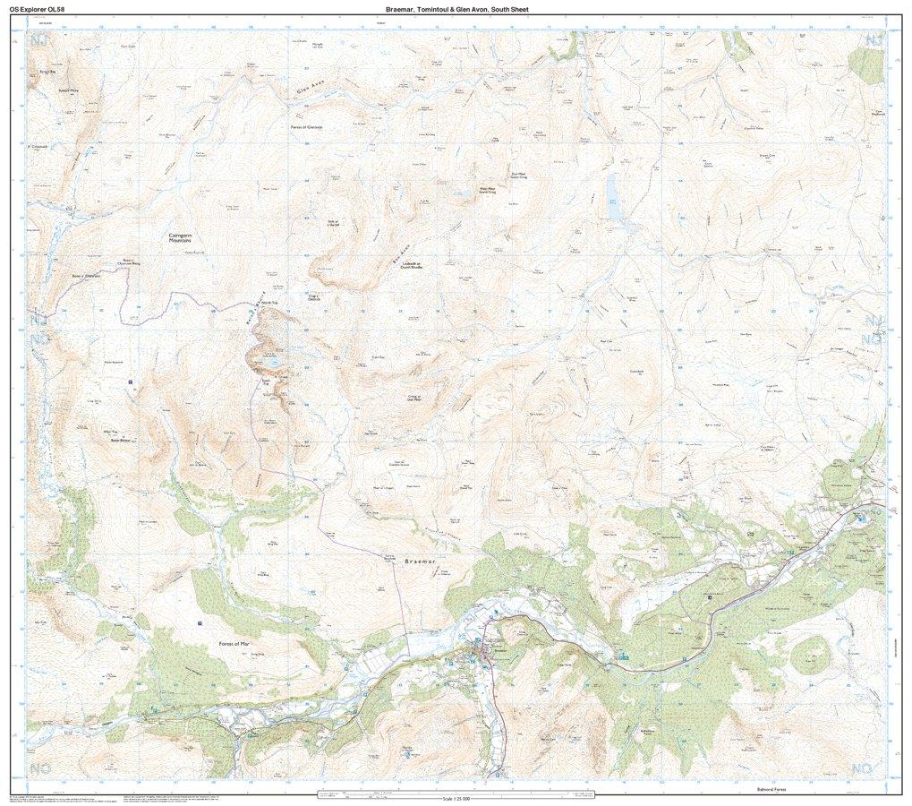 Explorer Active OL 58 Braemar, Tomintoul & Glen Avon Map - Image 4