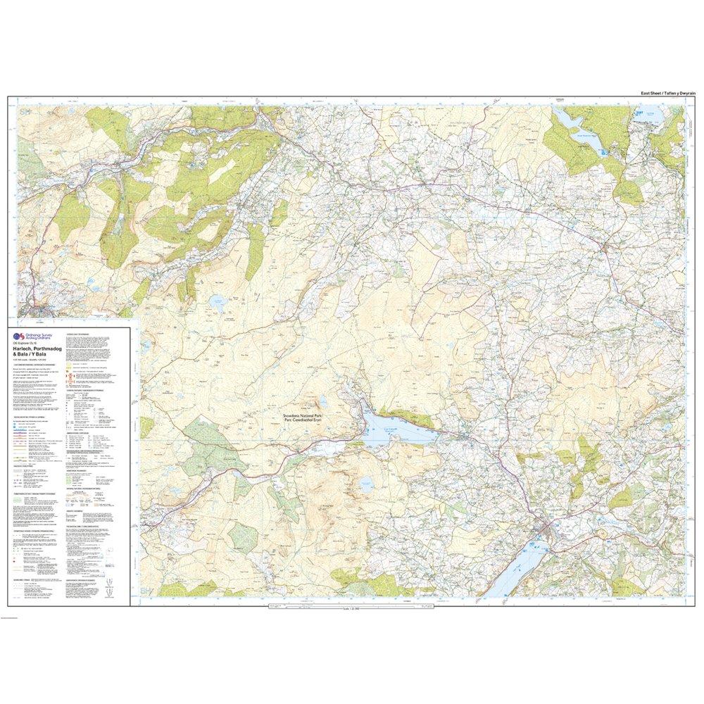 Explorer Active OL18 Harlech, Porthmadog & Bala Map With Digital Version - Image 3