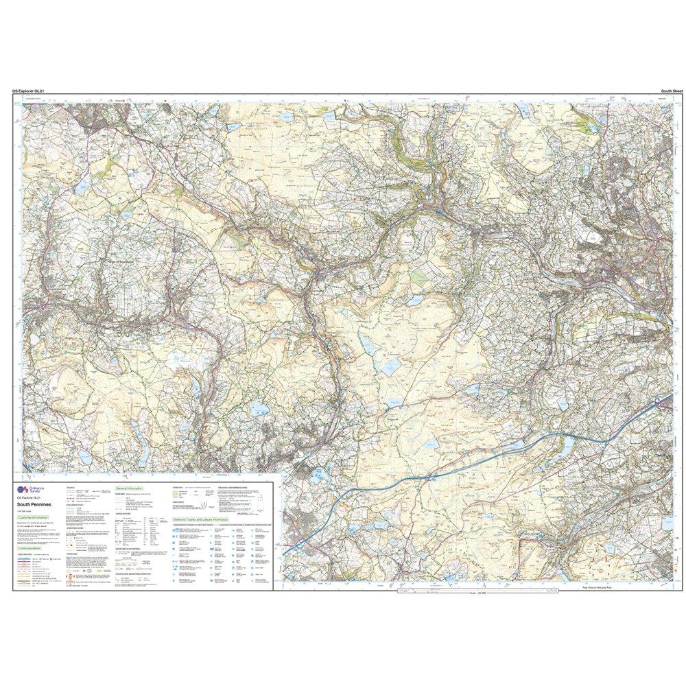 Explorer Active OL21 South Pennines Map With Digital Version - Image 4