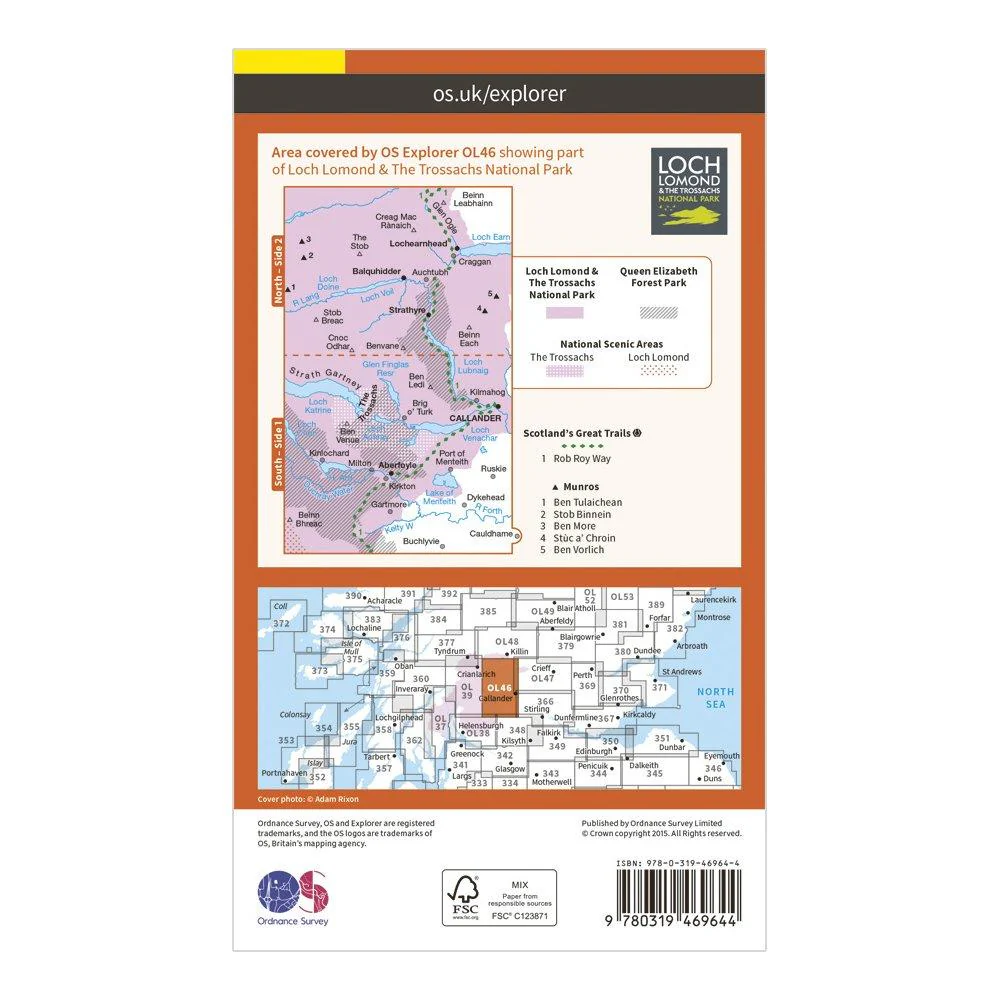 Explorer Active OL46 The Trossachs Map With Digital Version - Image 2