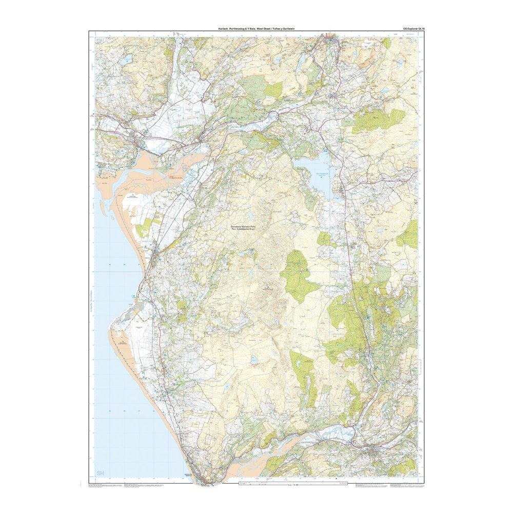 Explorer OL 18 Harlech, Porthmadog & Bala Map - Image 4