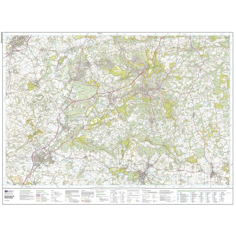 Explorer OL 33 Haslemere & Petersfield Map - Image 3