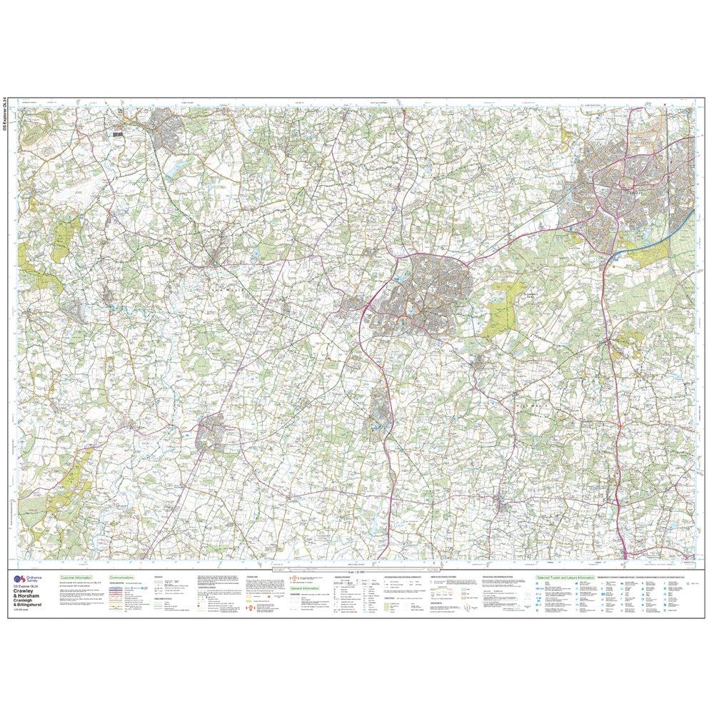 Explorer OL 34 Active D Crawley & Horsham Map - Image 3