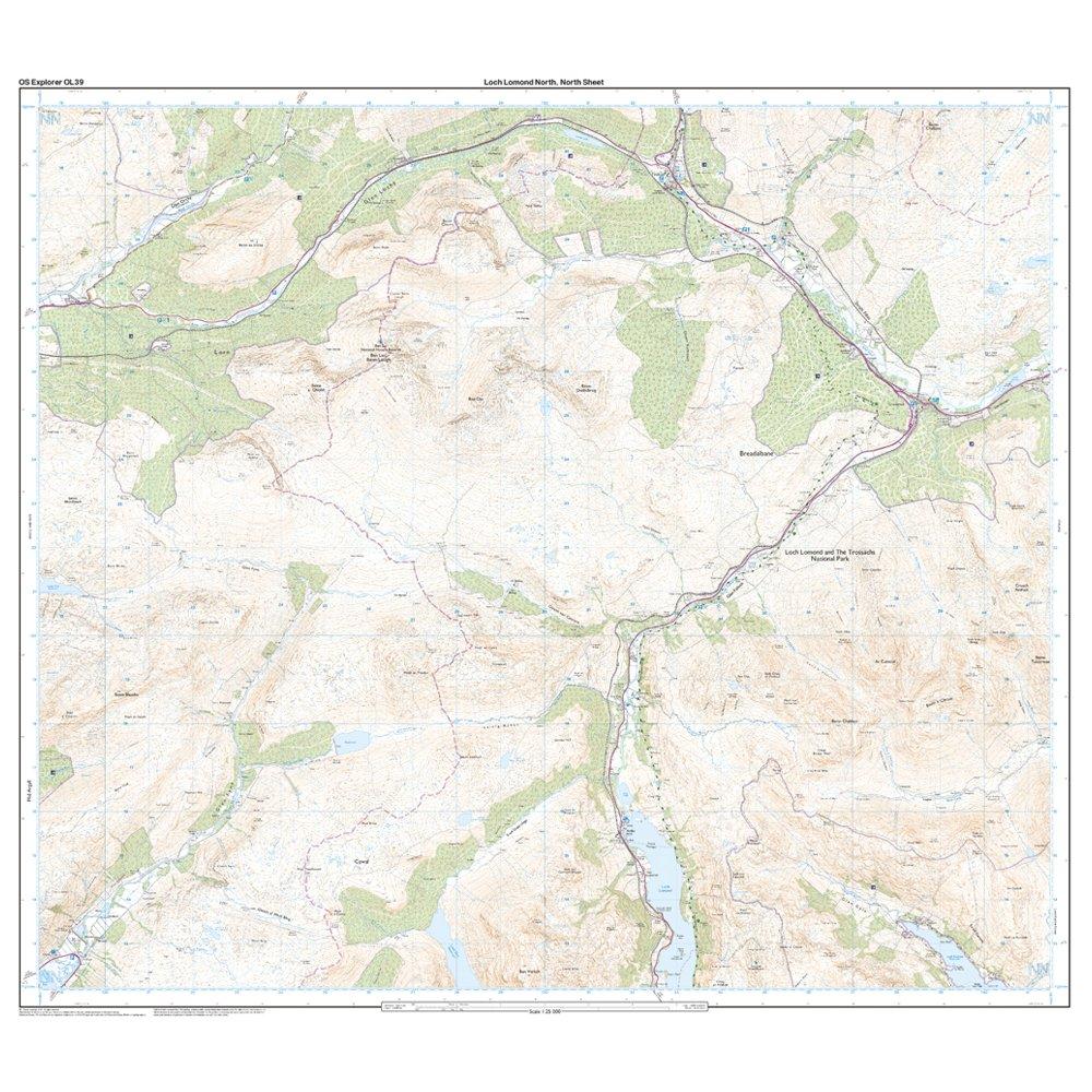 Explorer OL 39 Loch Lomond North Map - Image 3