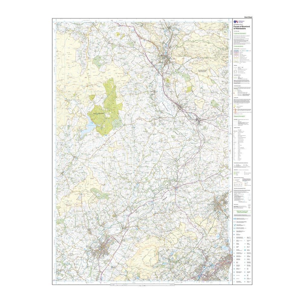 Explorer OL 41 Forest of Bowland Map - Image 3