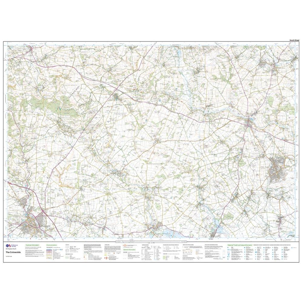 Explorer OL 45 Active D The Cotswolds Map - Image 4