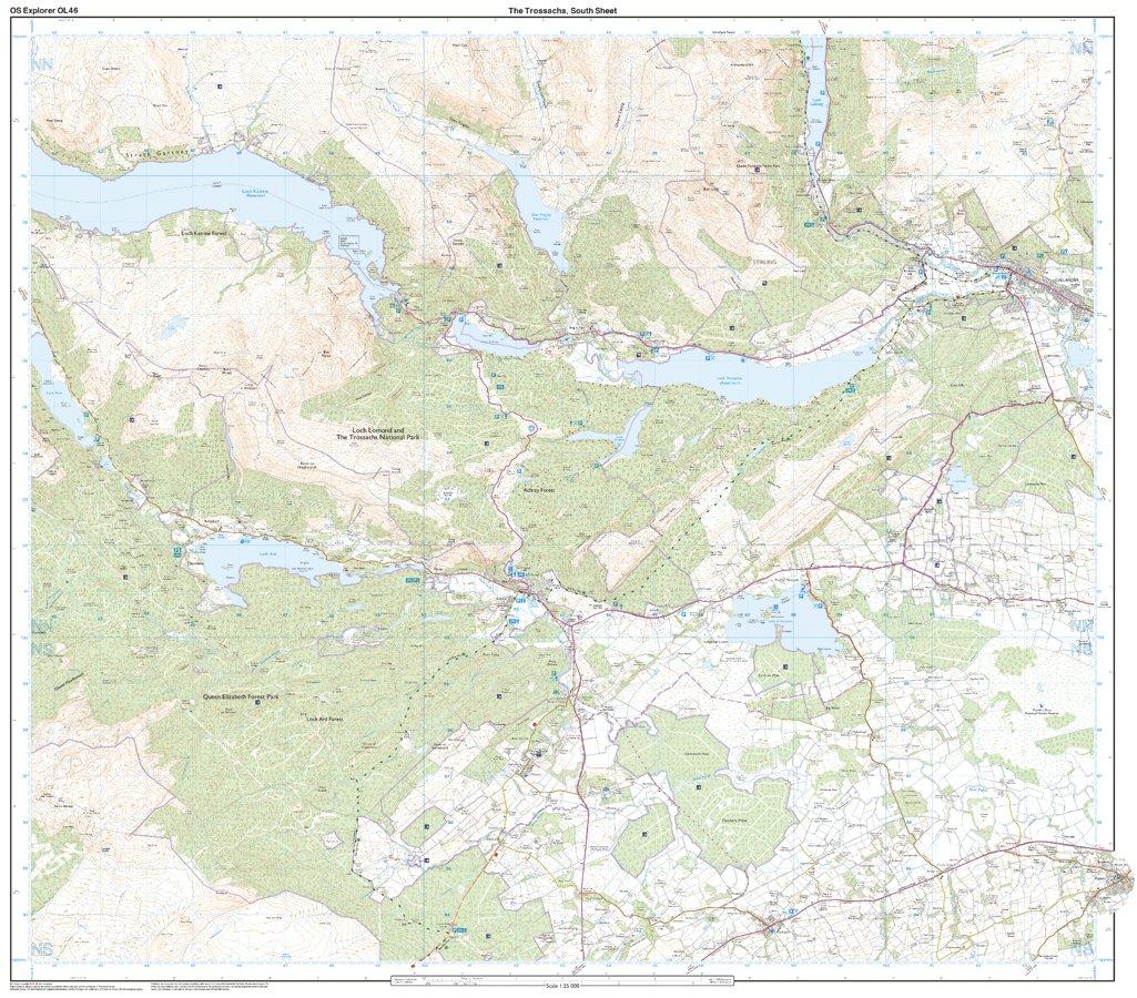 Explorer OL 46 The Trossachs Map - Image 4