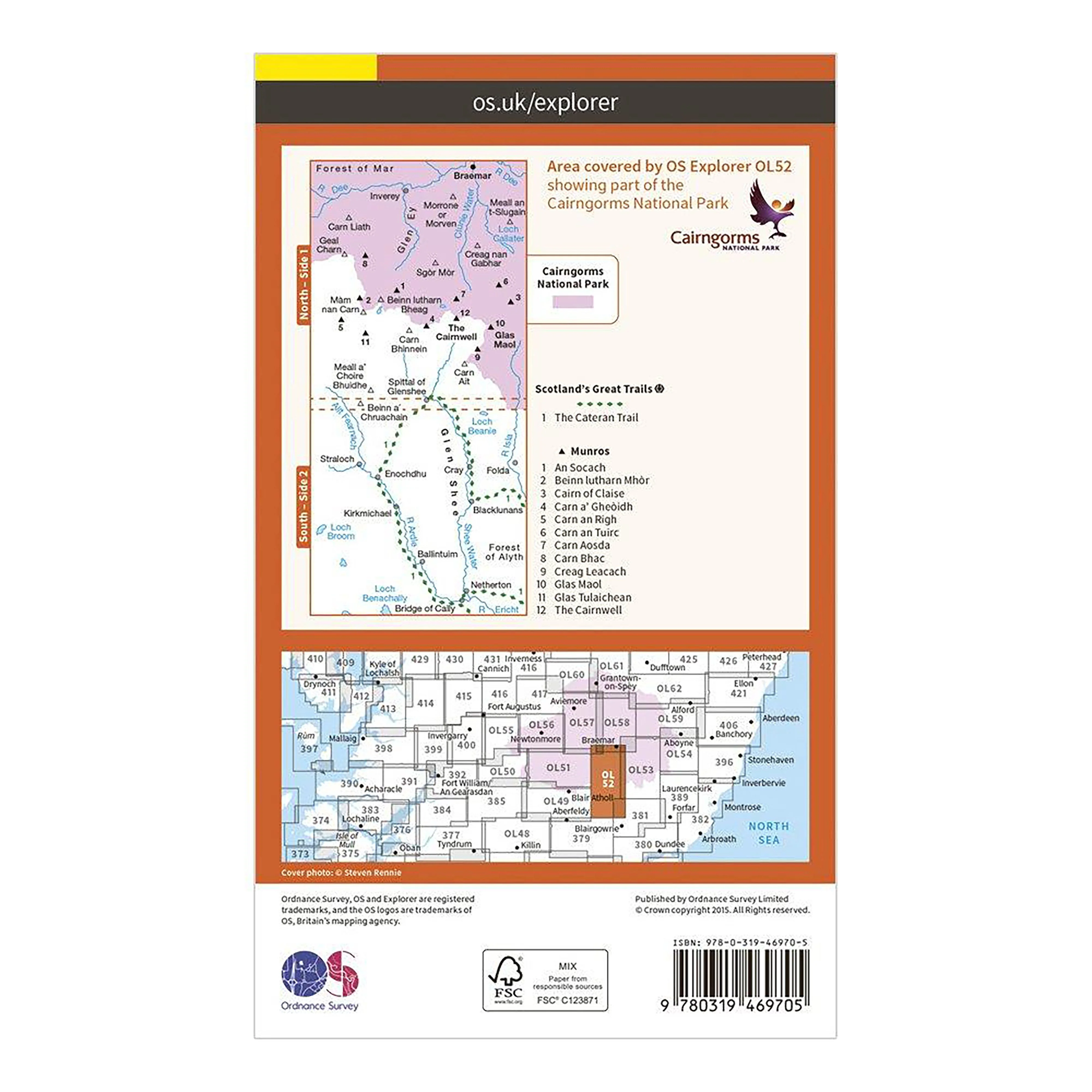Explorer OL 52 Active D Glen Shee & Braemar Map - Image 2