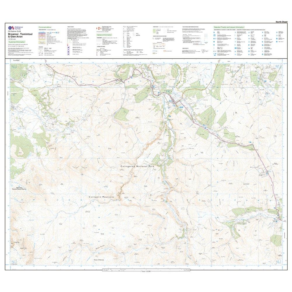 Explorer OL 58 Braemar, Tomintoul & Glen Avon Map - Image 3