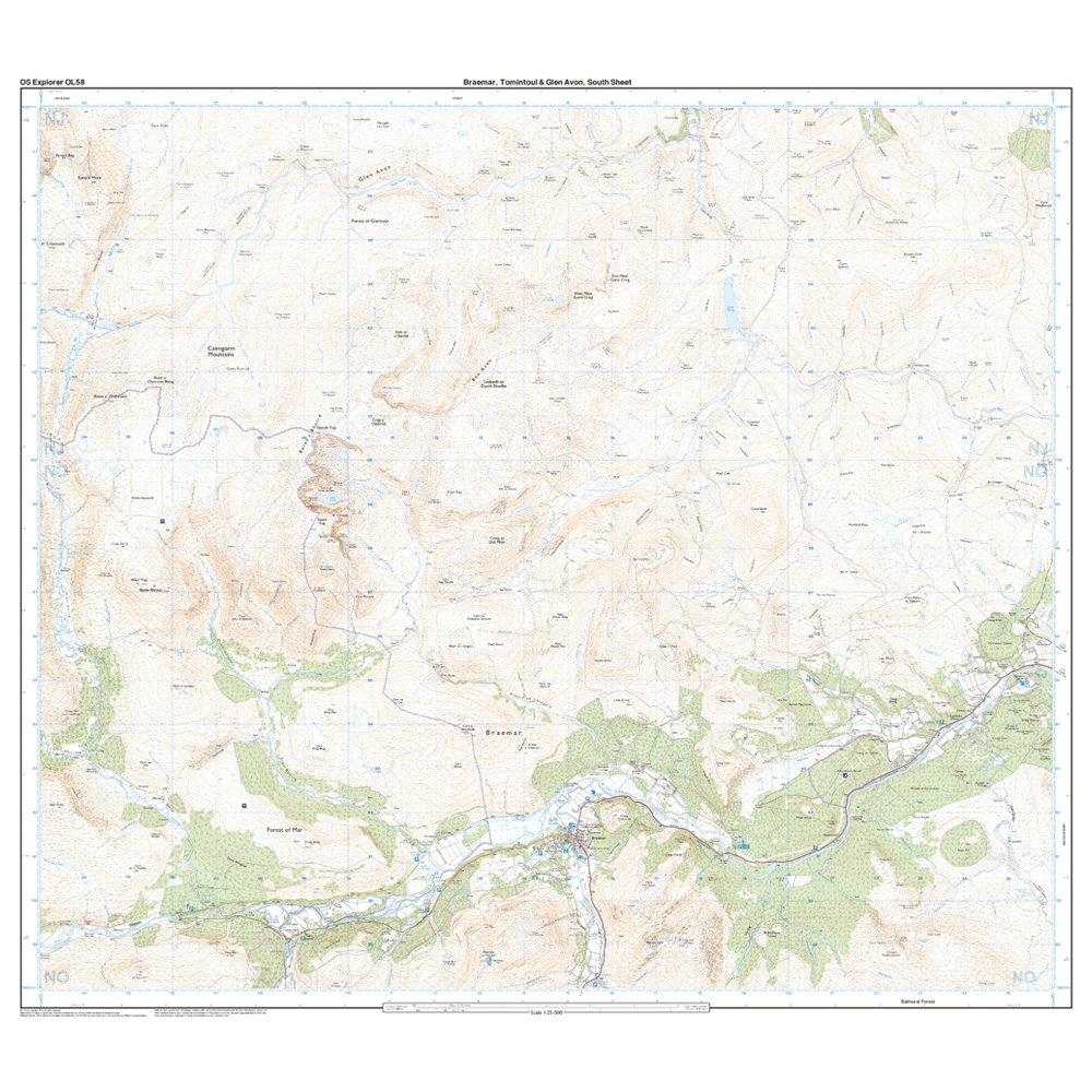 Explorer OL 58 Braemar, Tomintoul & Glen Avon Map - Image 4