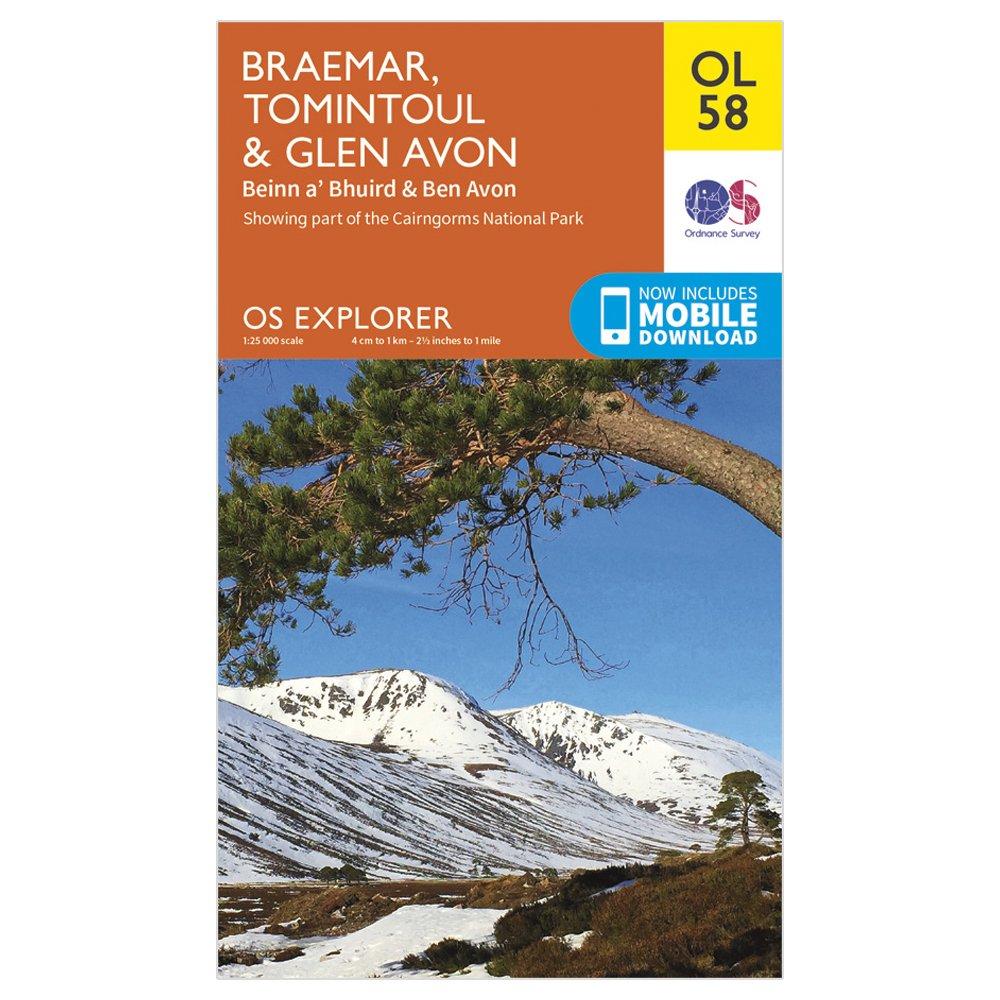Explorer OL 58 Braemar, Tomintoul & Glen Avon Map - Image 5