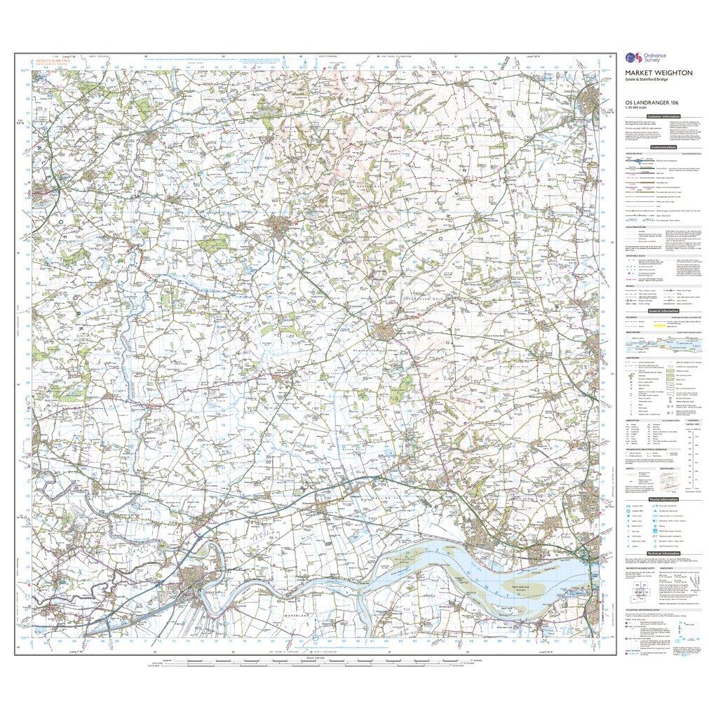 Landranger 106 Market Weighton, Goole & Stamford Bridge Map With Digital Version - Image 3