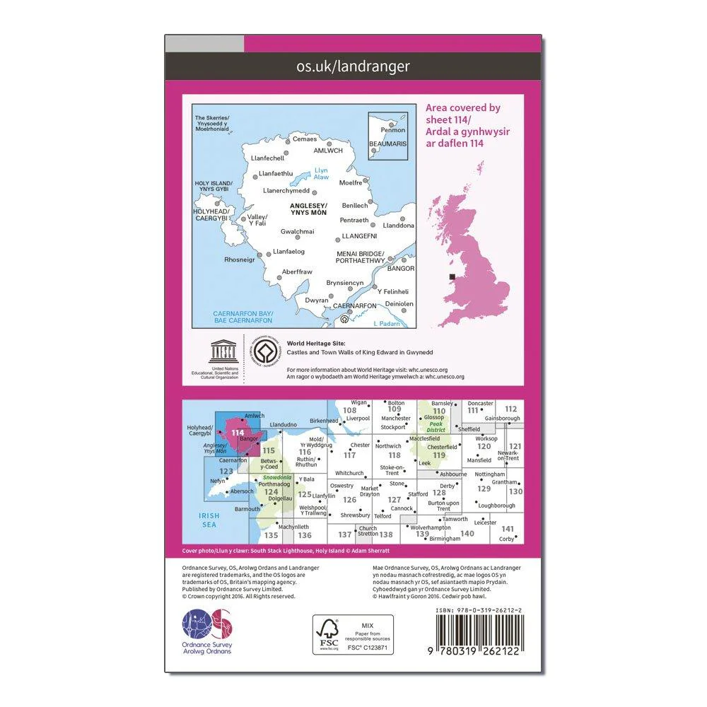 Landranger 114 Anglesey Map With Digital Version - Image 2