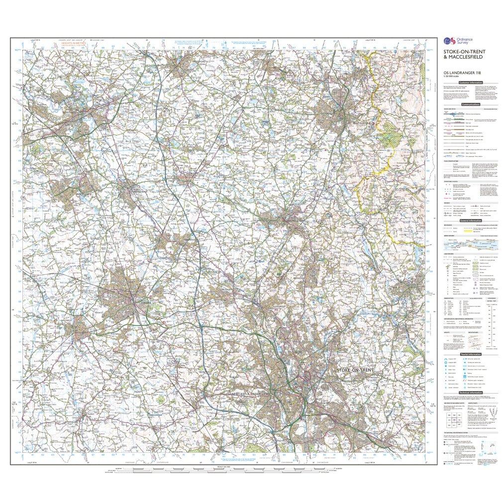 Landranger 118 Stoke-on-Trent & Macclesfield Map - Image 3