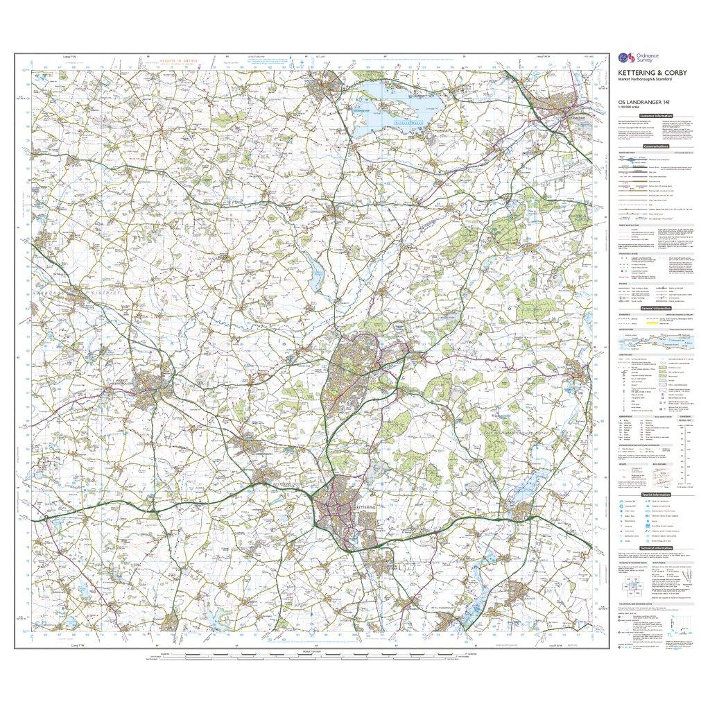 Landranger 141 Kettering & Corby Map With Digital Version - Image 3