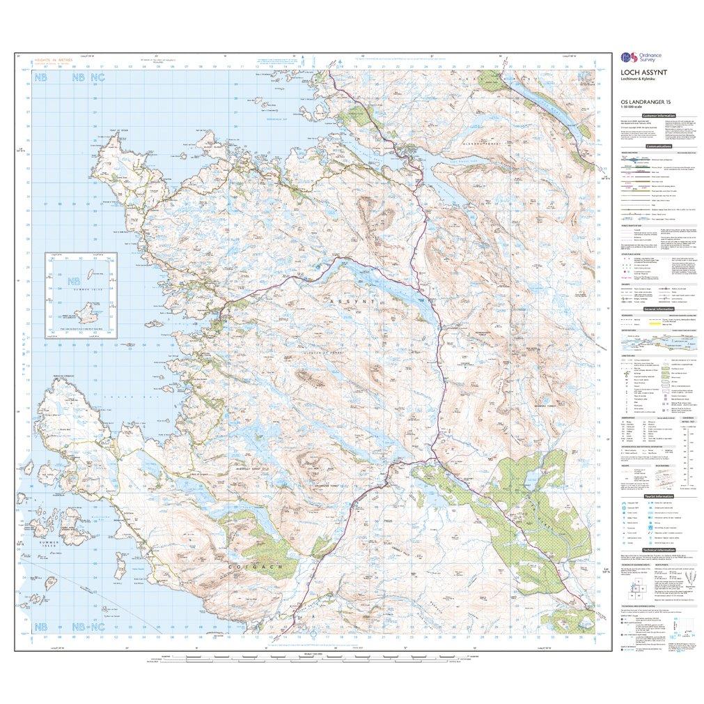 Landranger 15 Loch Assynt, Lochinvar & Kylesku Map With Digital Version - Image 3