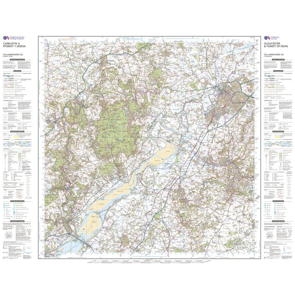 Landranger 162 Gloucester & Forest of Dean Map With Digital Version - Image 3