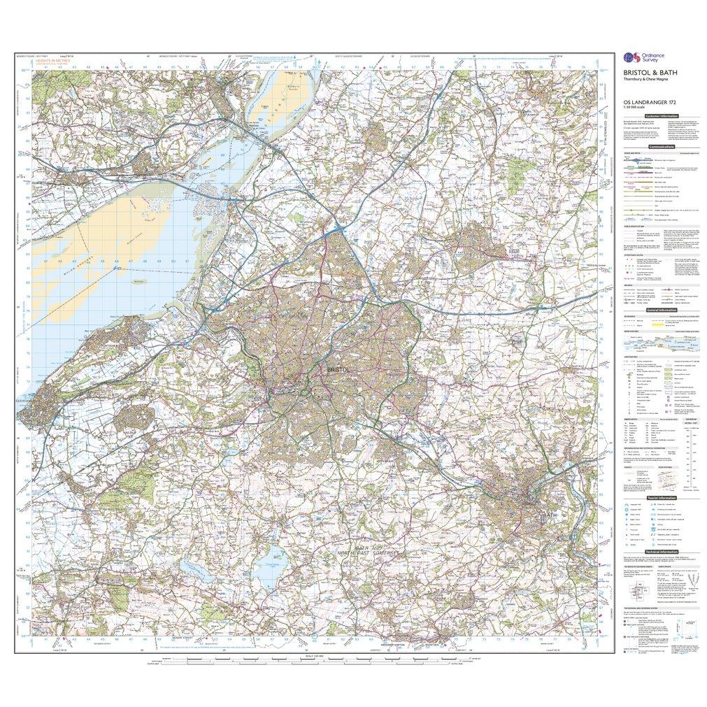 Landranger 172 Bristol, Bath & Thornbury Map With Digital Version - Image 3