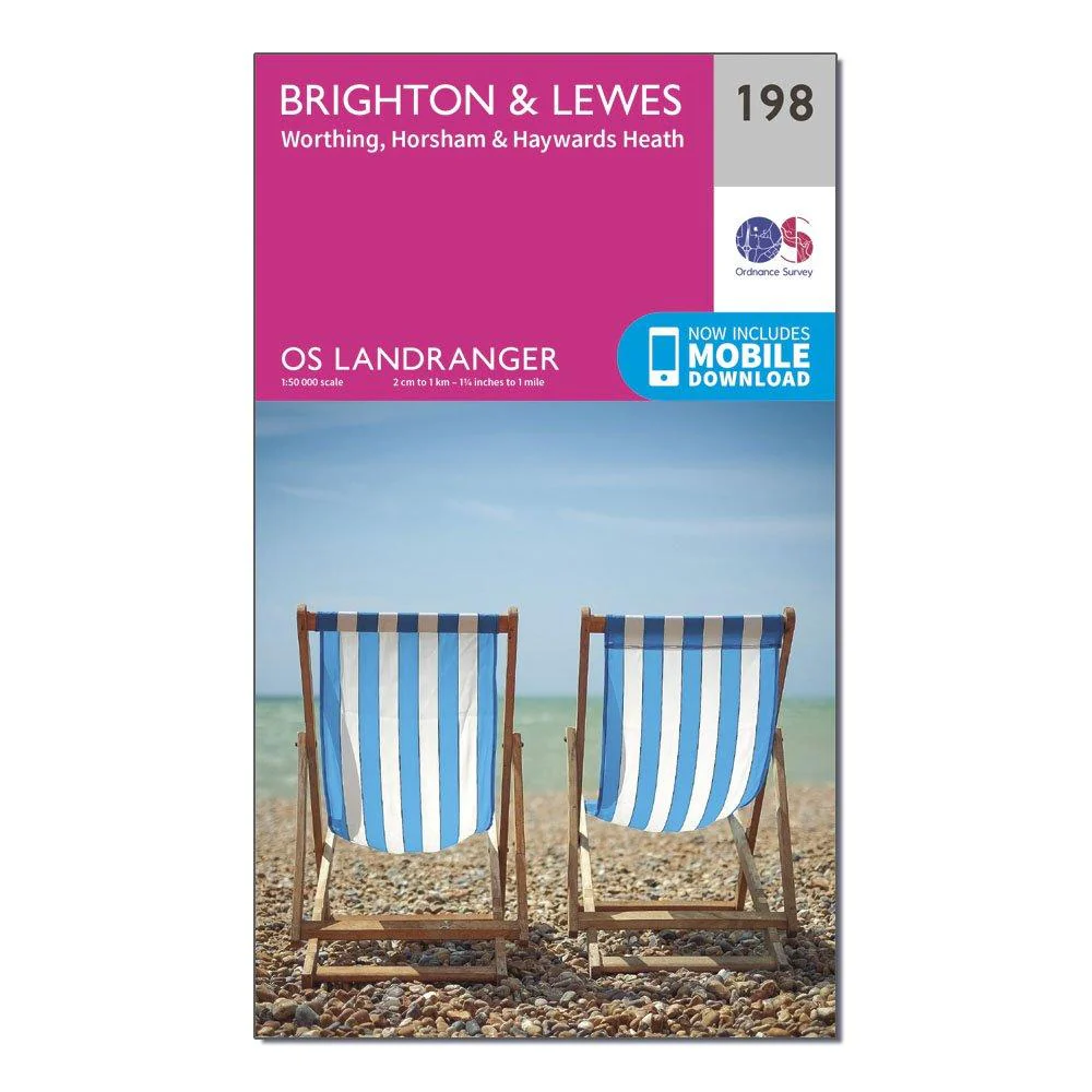 Landranger 198 Brighton & Lewes, Haywards Heath Map With Digital Version - Image 4