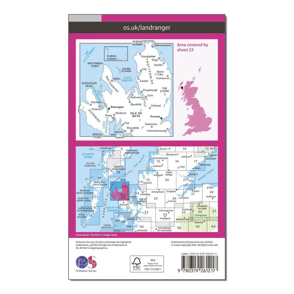 Landranger 23 North Skye Map - Image 2