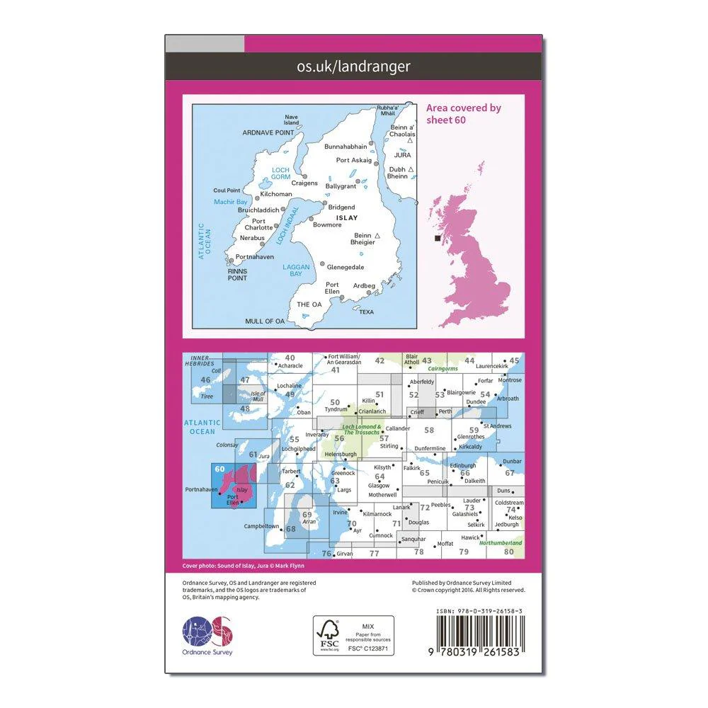 Landranger 60 Islay Map With Digital Version - Image 2