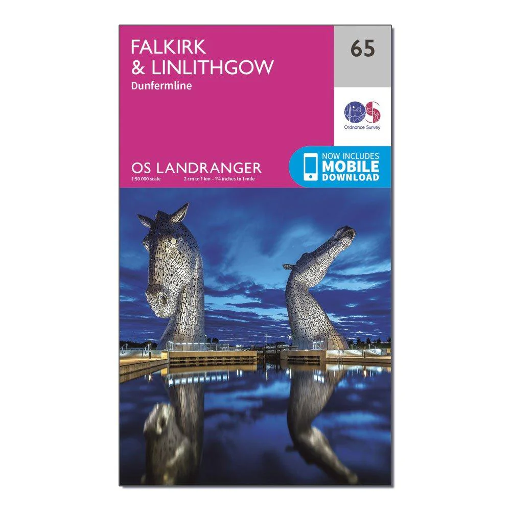 Landranger 65 Falkirk & Linlithgow, Dunfermline Map With Digital Version - Image 4