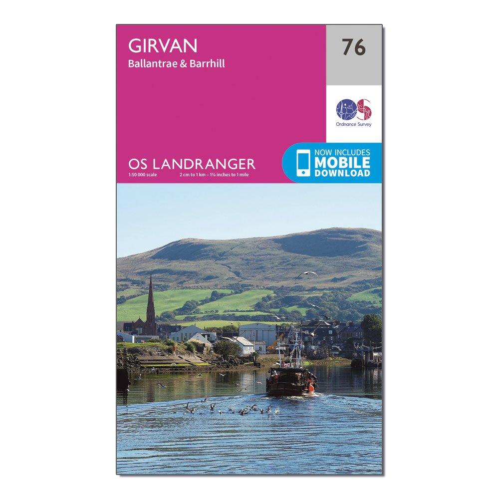 Landranger 76 Girvan, Ballantrae & Barrhill Map With Digital Version