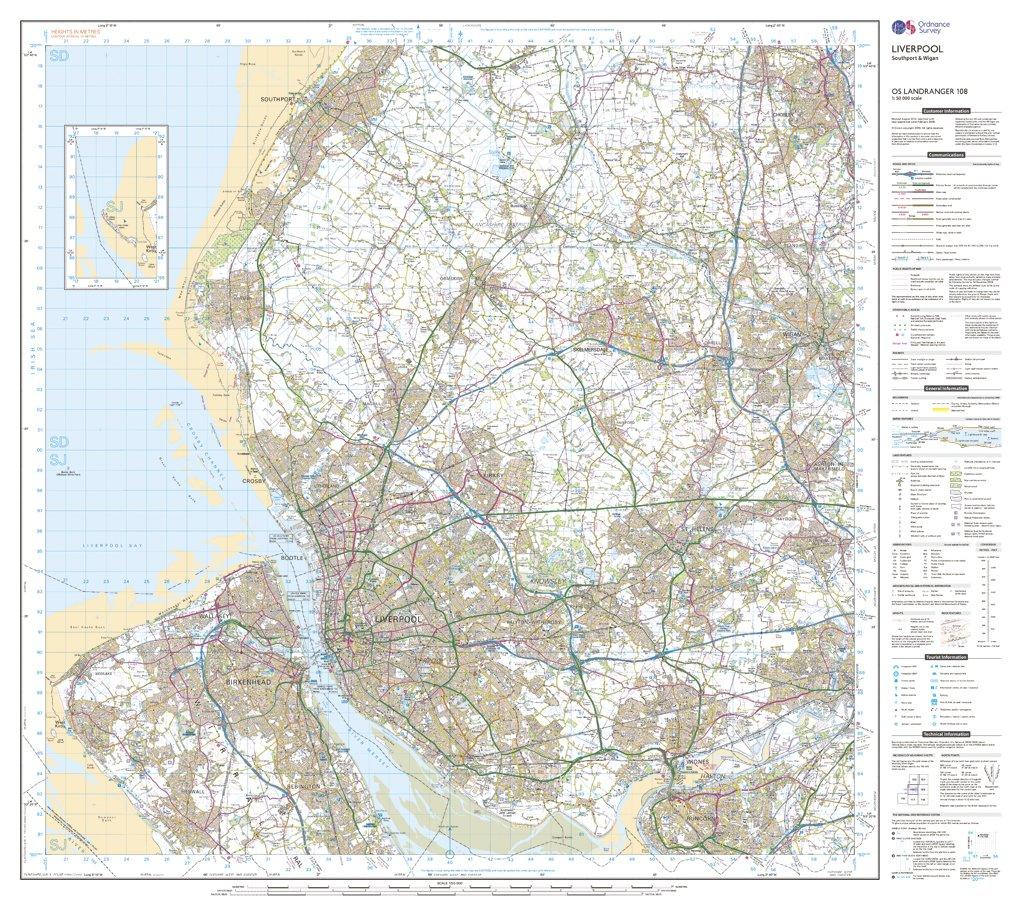 Landranger Active 108 Liverpool, Southport & Wigan Map With Digital Version - Image 3